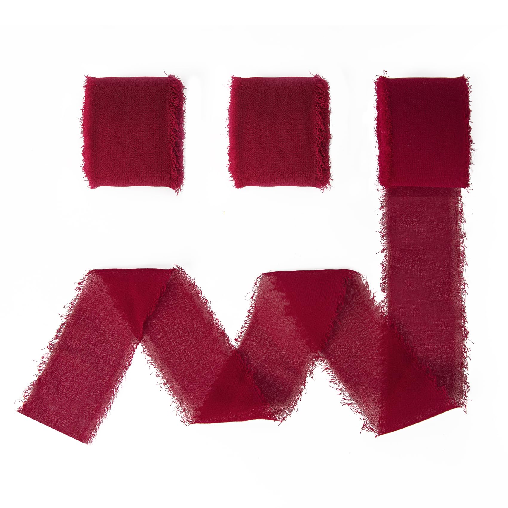 Nastro Chiffon Rosso 40mm x 18m - 3 Rotoli