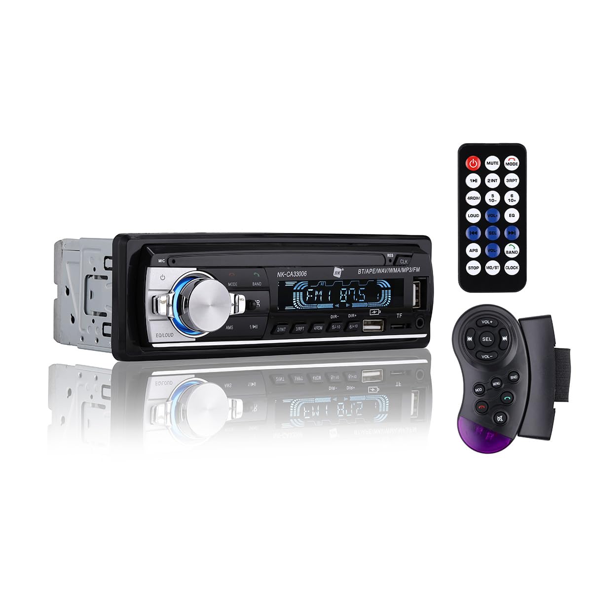 Nk Autoradio Auto 1 DIN con RDS e Bluetooth 5.0