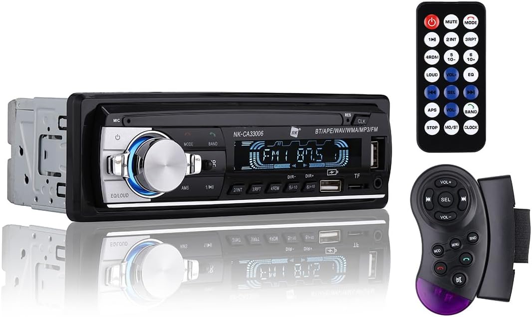 Nk Autoradio Auto 1 DIN con RDS e Bluetooth 5.0 - immagine 1