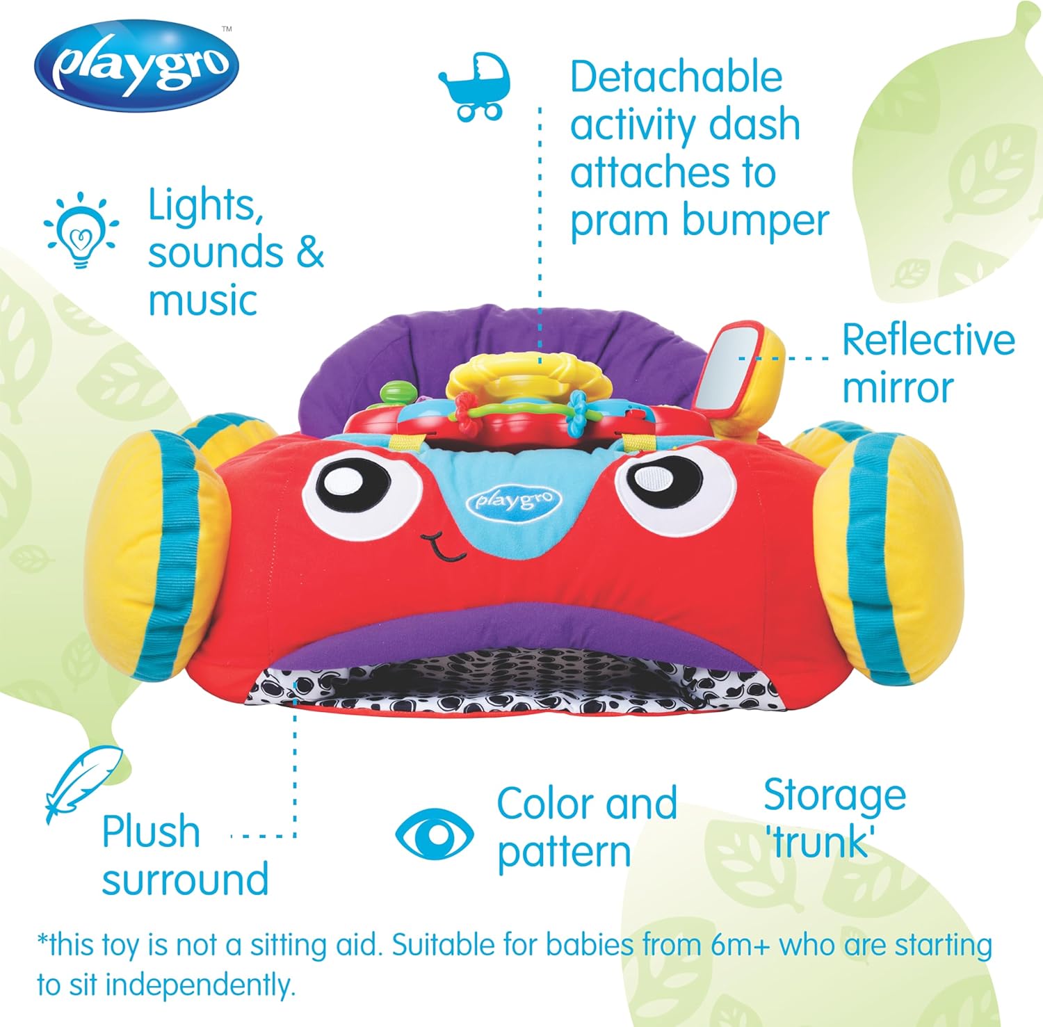 Playgro Auto In Peluche con Volante - immagine 2