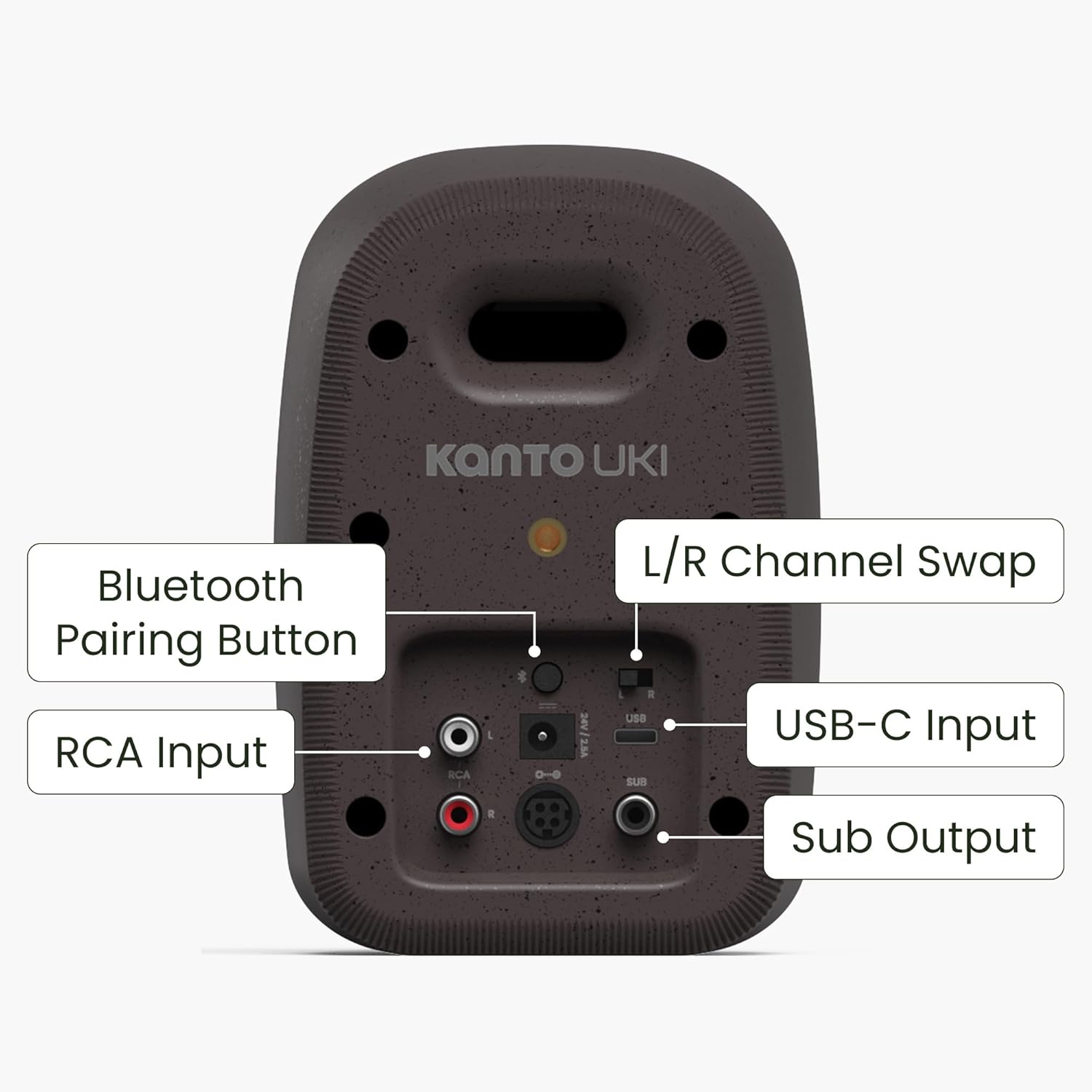 Kanto UKI - Speaker Desktop Attivi 100W con Bluetooth e USB-C - immagine 4