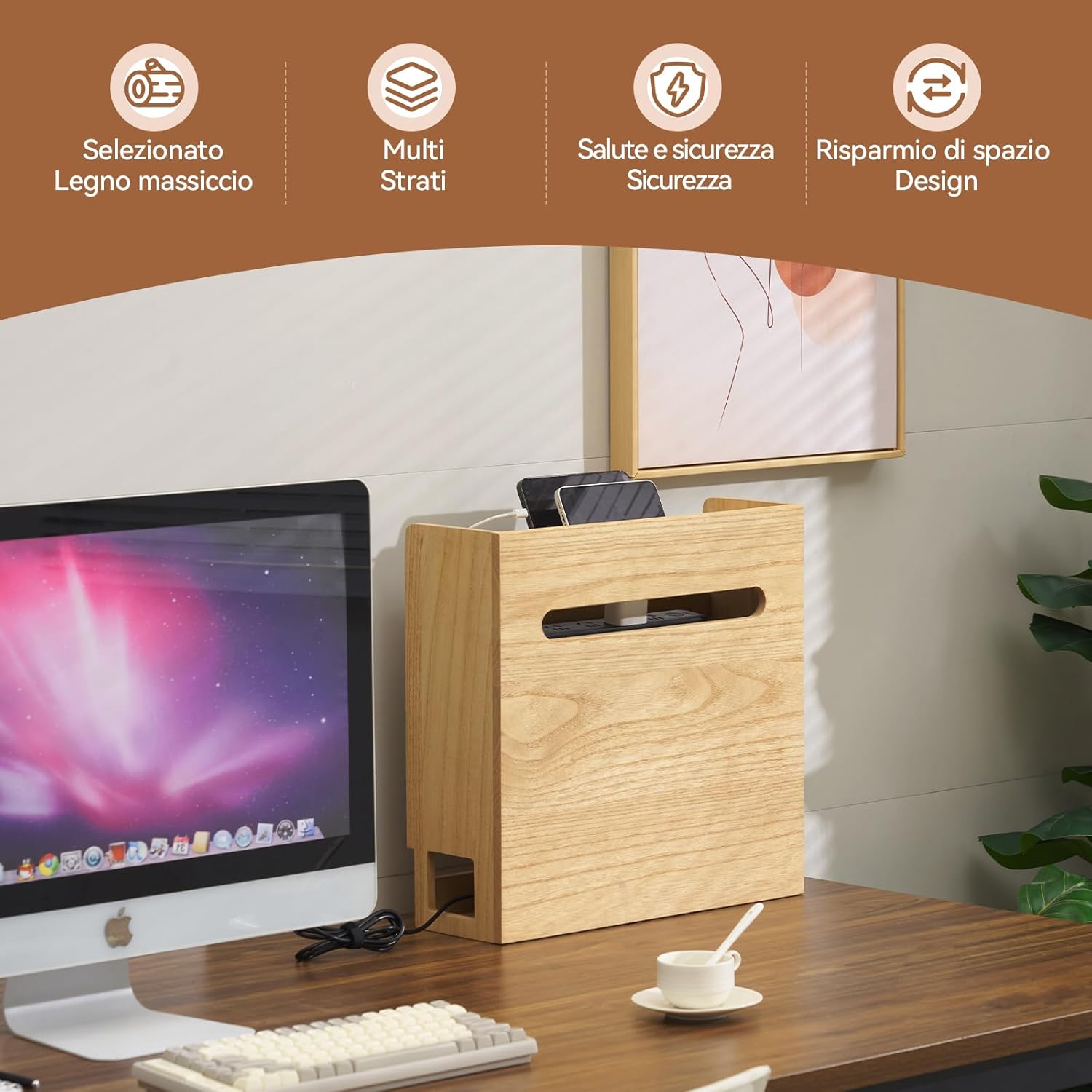 KIRIGEN Scatola di Immagazzinamento per Router Wifi - immagine 2