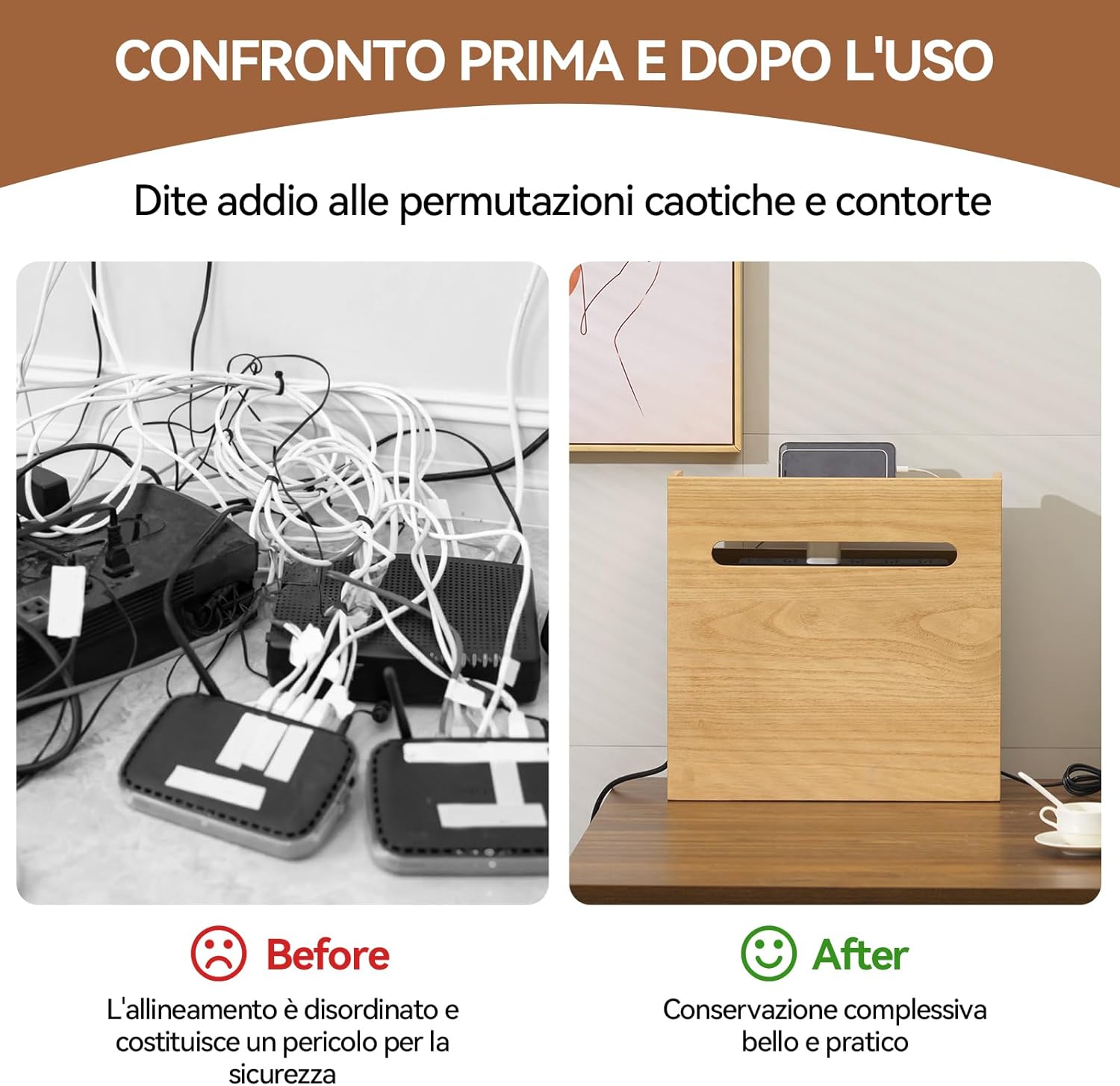KIRIGEN Scatola di Immagazzinamento per Router Wifi - immagine 4