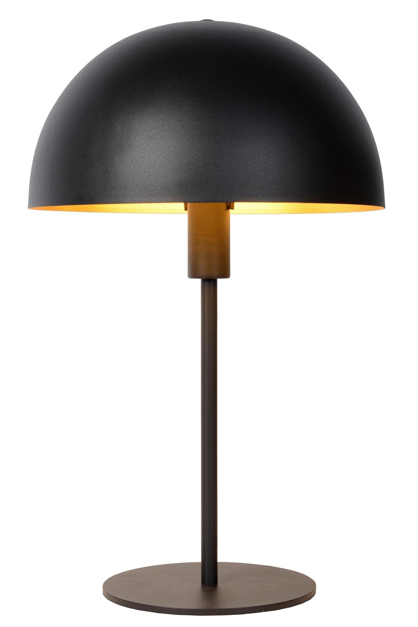 LUCIDE SIEMON - Lampada da tavolo – Ø 25 cm – 1 E14 – Nero