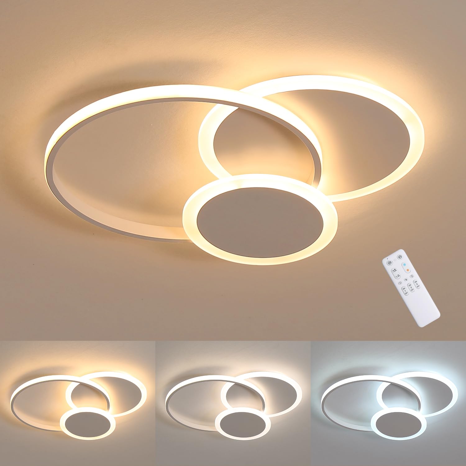 Mounm Plafoniera LED Soffitto Moderna 42x35cm