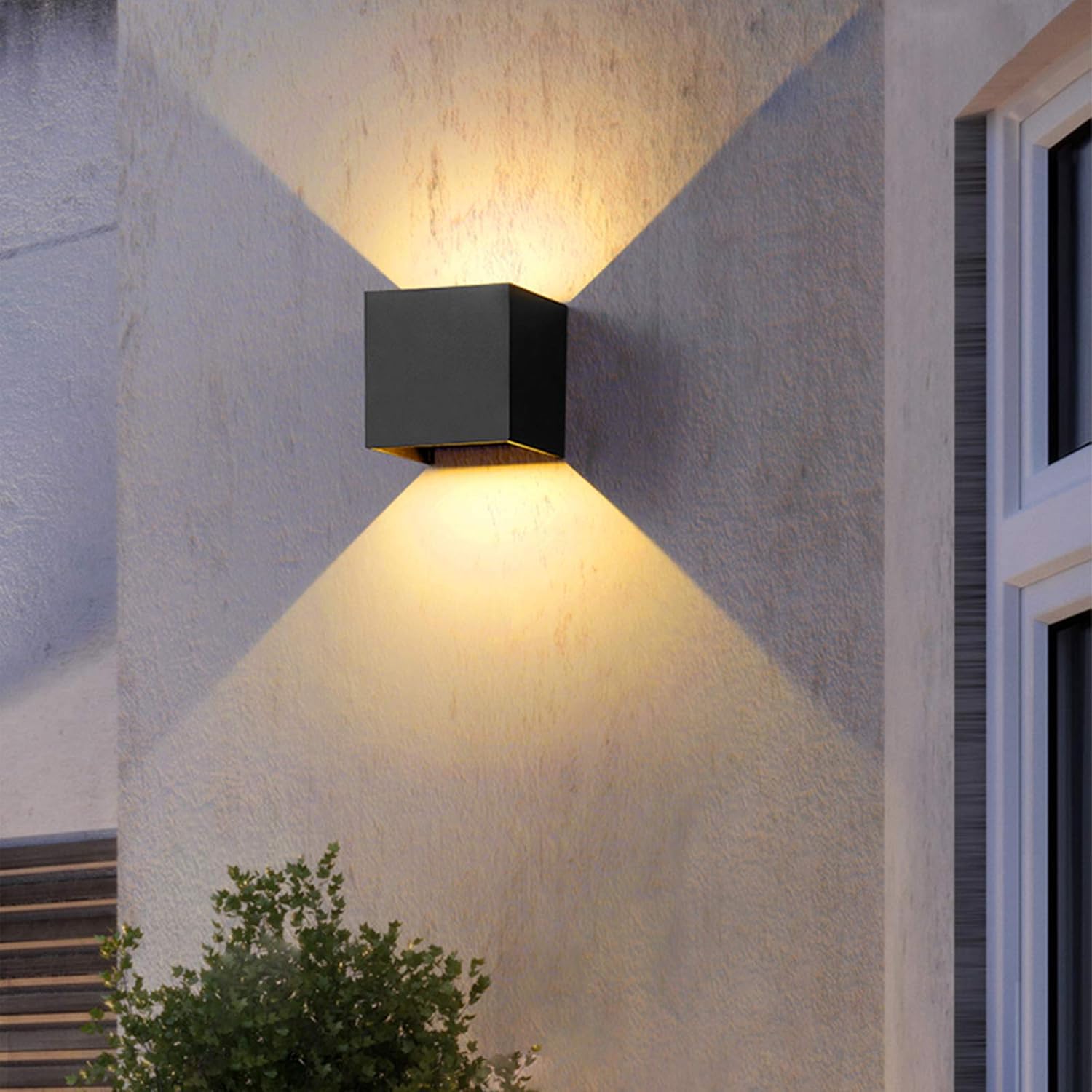 Applique da Parete Esterno Interno LED 20W Nera - immagine 2