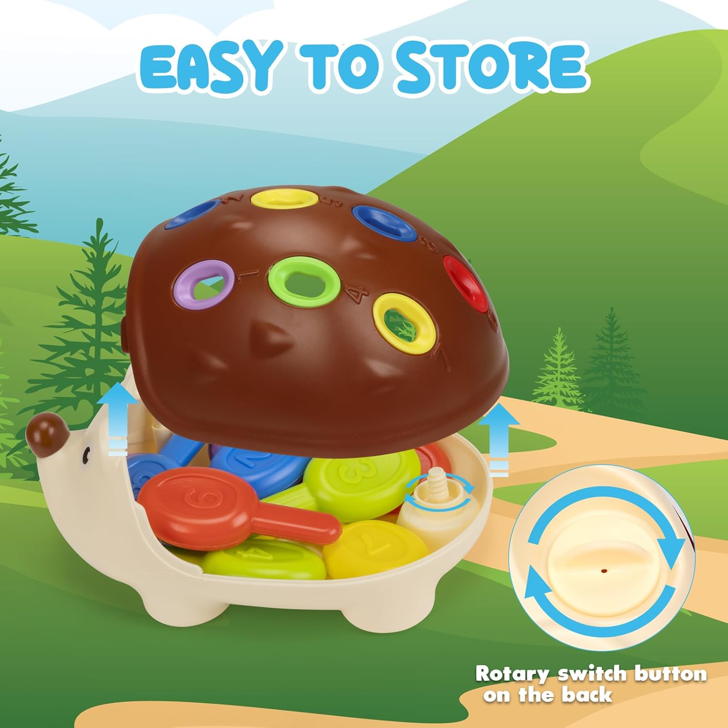 Giochi Montessori Riccio per Bambini 1 Anno - immagine 4