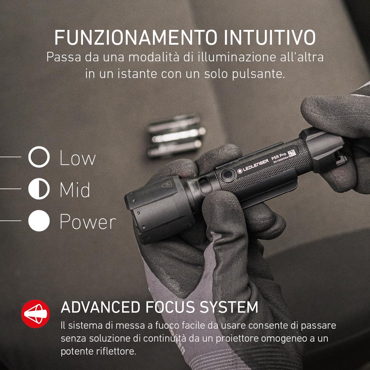 Ledlenser P5R Pro LED Ricaricabile 750lm 280m - immagine 3