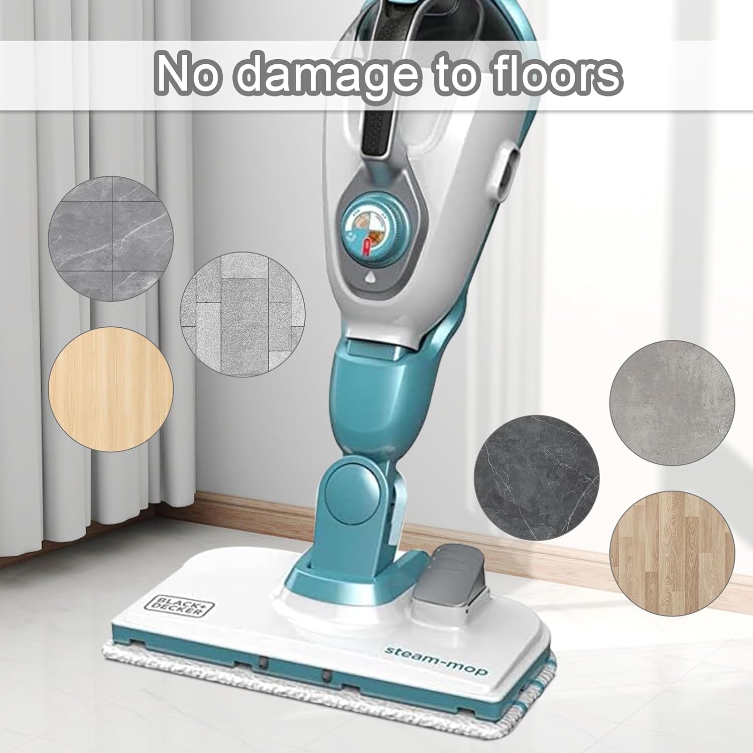 4 Panni Lavabili in Microfibra per Black & Decker Steam Mop - immagine 6