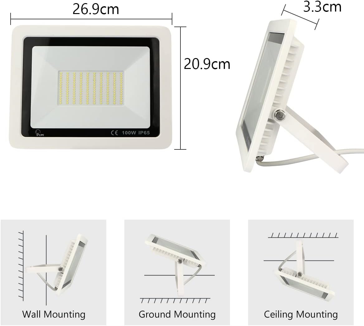 Mille Lucciole Faretto LED da Esterno 100W 10000LM - immagine 6