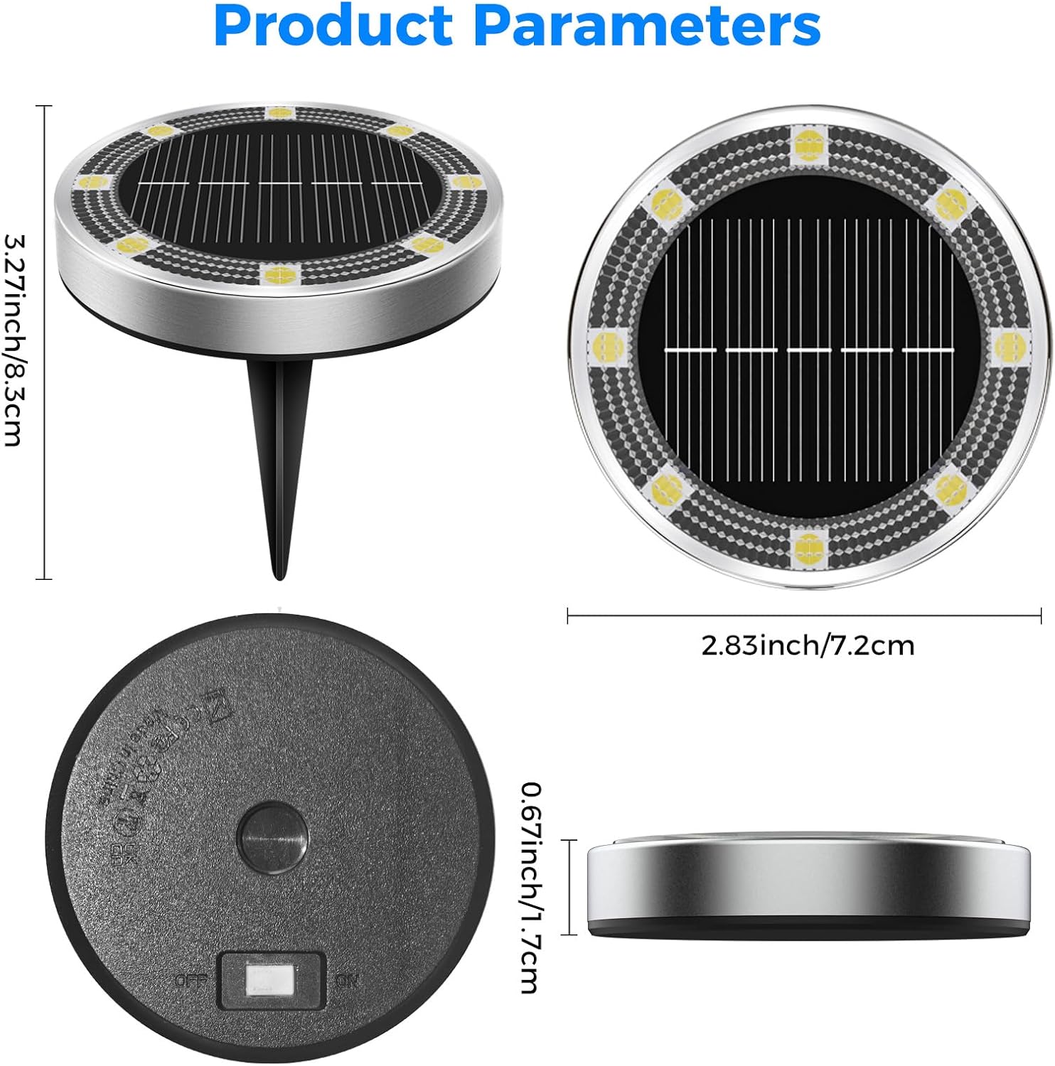 Peasur Luci Solari da Giardino 24 Pezzi, Bianco Freddo - immagine 5