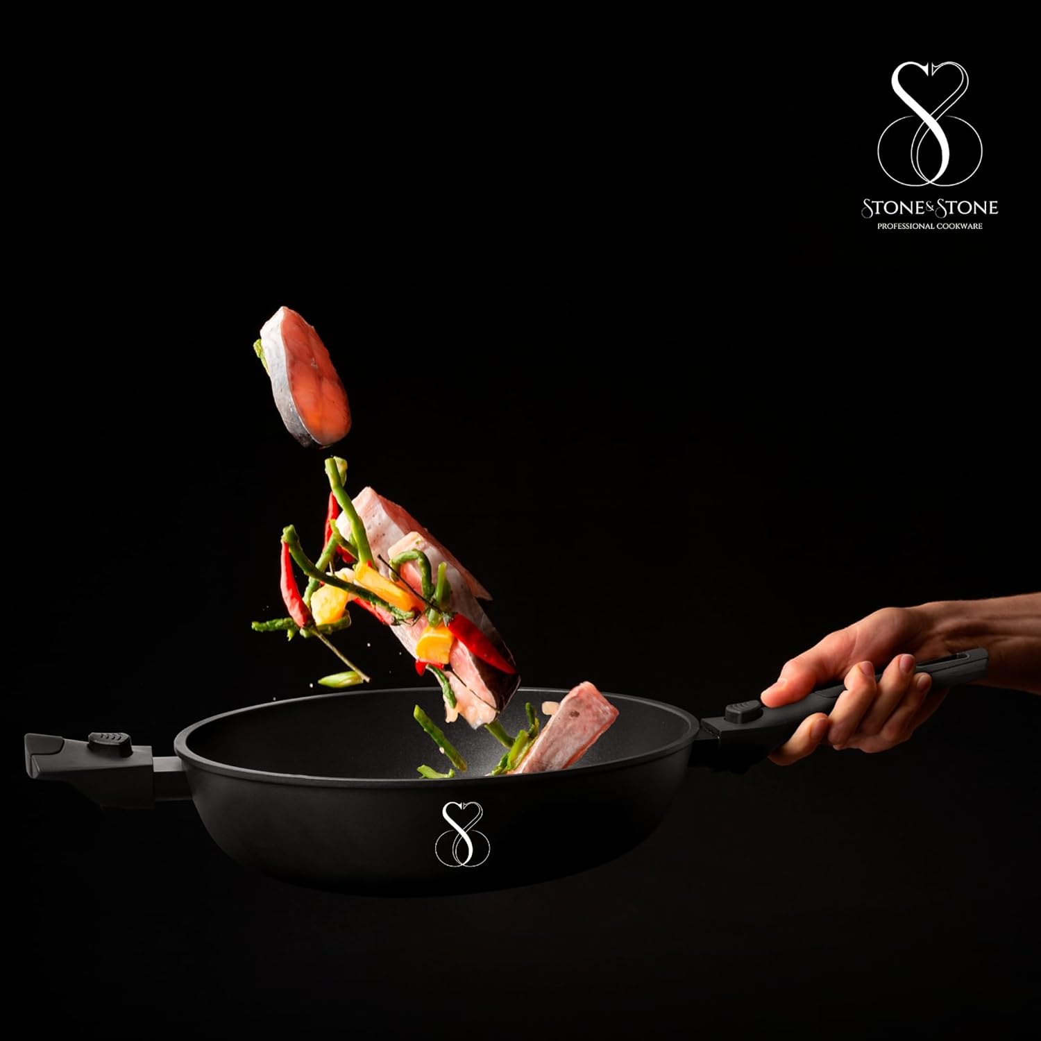 Stone&stone Padella 28cm Induzione Antiaderente - immagine 8