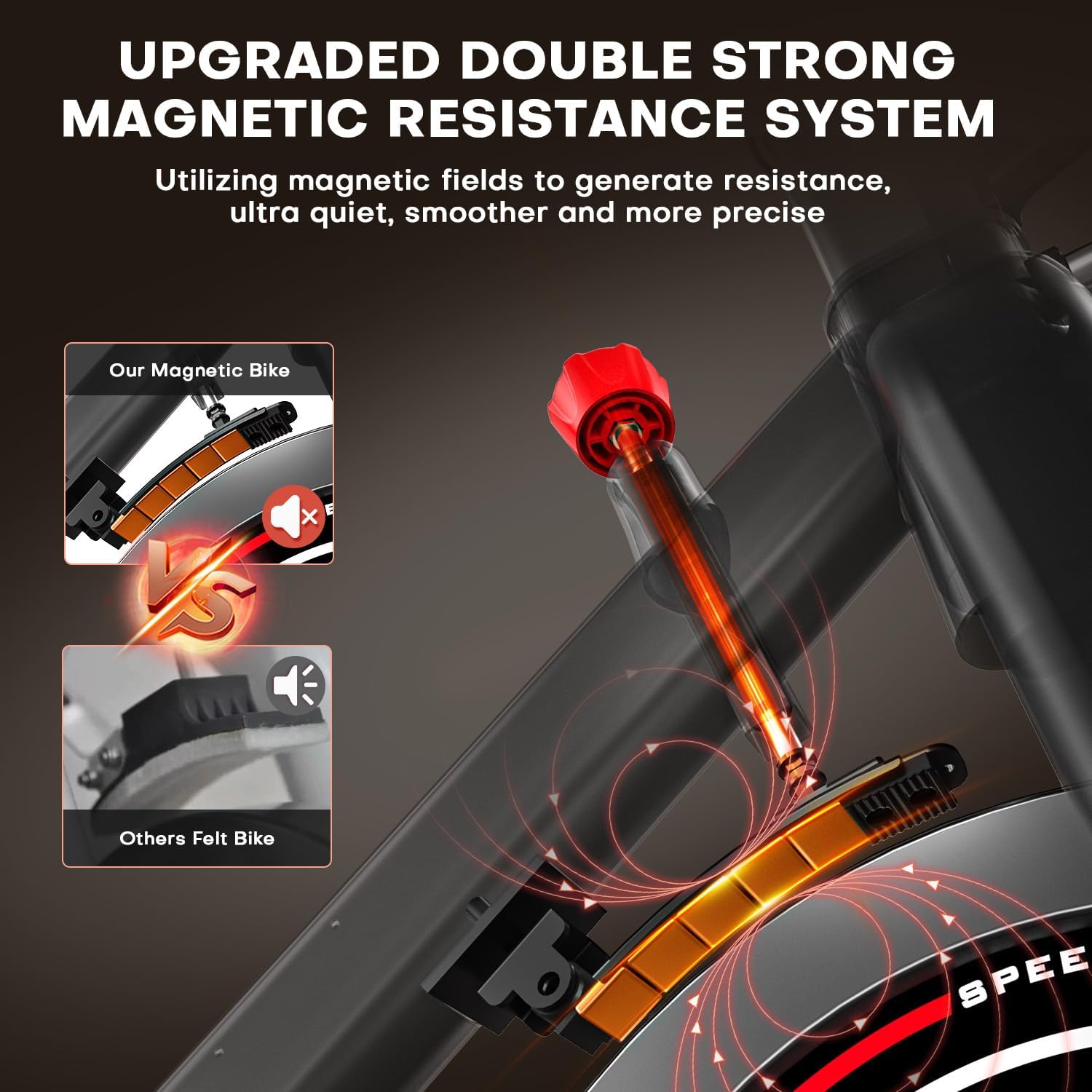 Dmasun Cyclette da Casa 15kg Volano, Ammortizzata - immagine 5