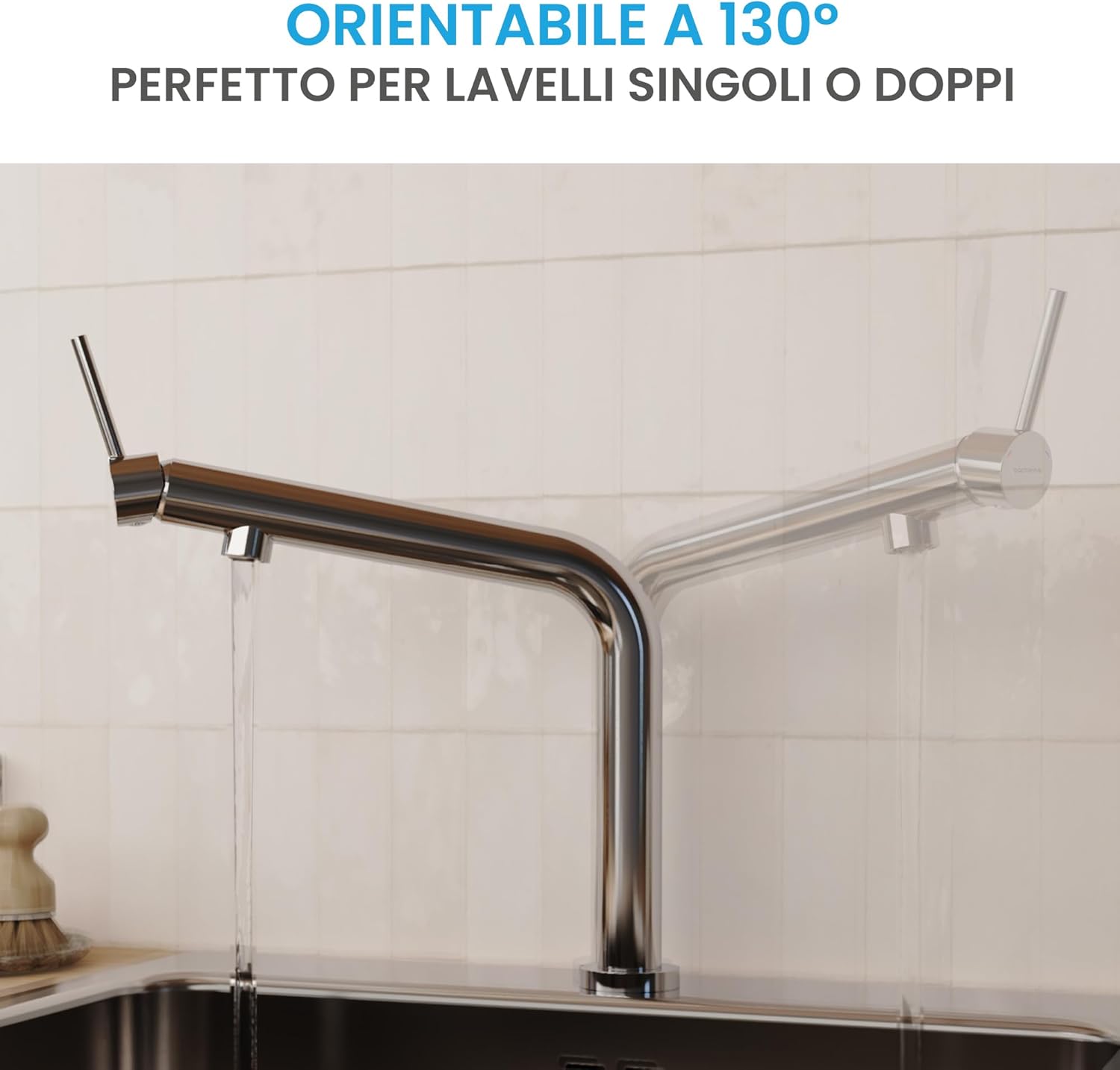 Bächlein Rubinetto da Cucina Boyano Cromato - immagine 3