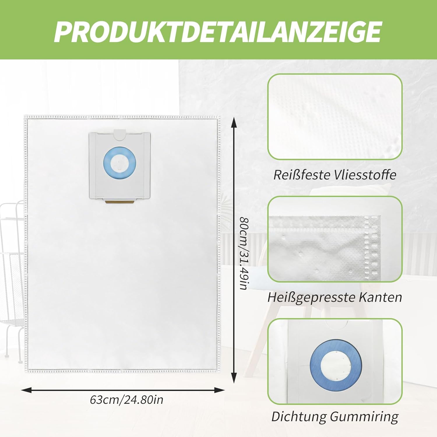 6 Sacchetti per Aspirapolvere Festool CT 36 - immagine 3