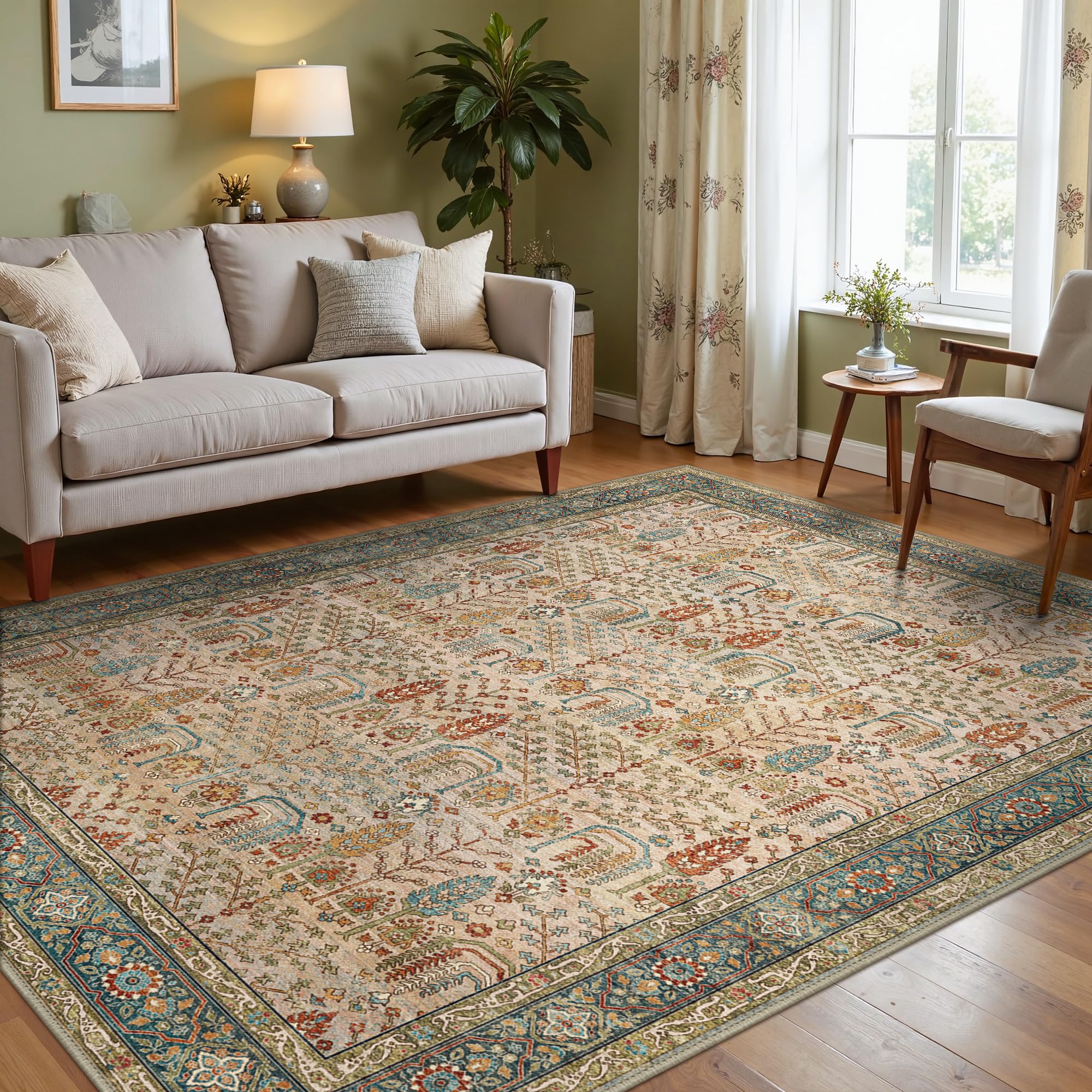 Genimo Tappeto Vintage 160x230cm, Rosso Mattone