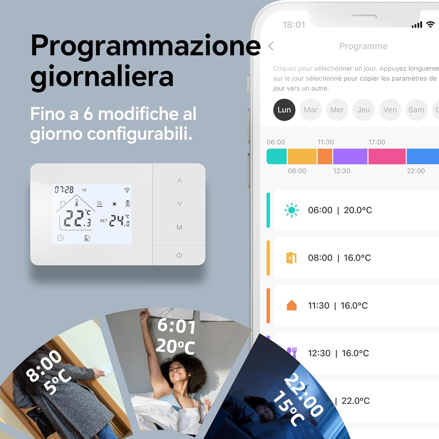 Termostato Wi-Fi a Batteria per Caldaia a Gas - immagine 4