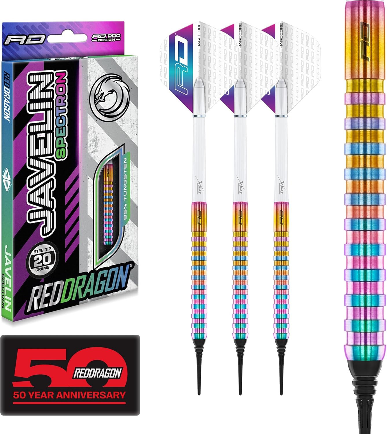 RED DRAGON Javelin Spectron - Set Freccette Tungsteno - immagine 1