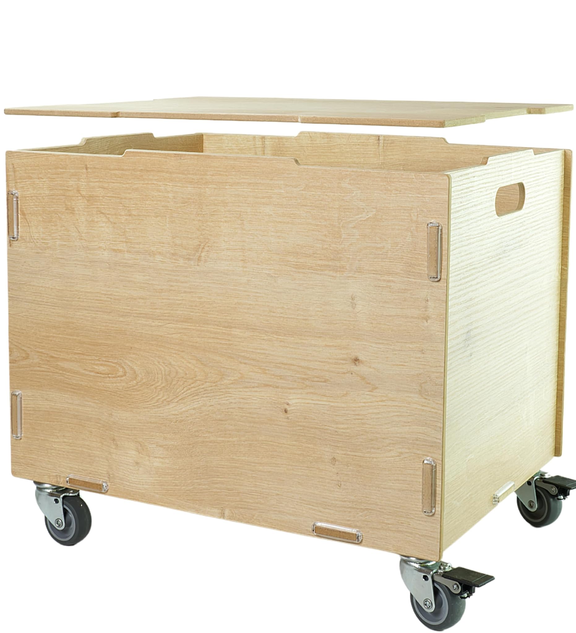 Baule con Ruote in MDF 33x45,5x34,5 cm