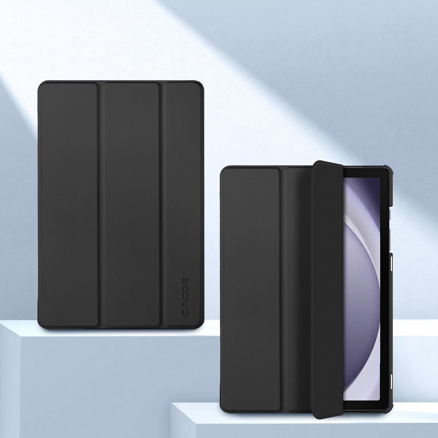 Cacoe Custodia Cover per Samsung Galaxy Tab A9+ 11", Nero - immagine 3