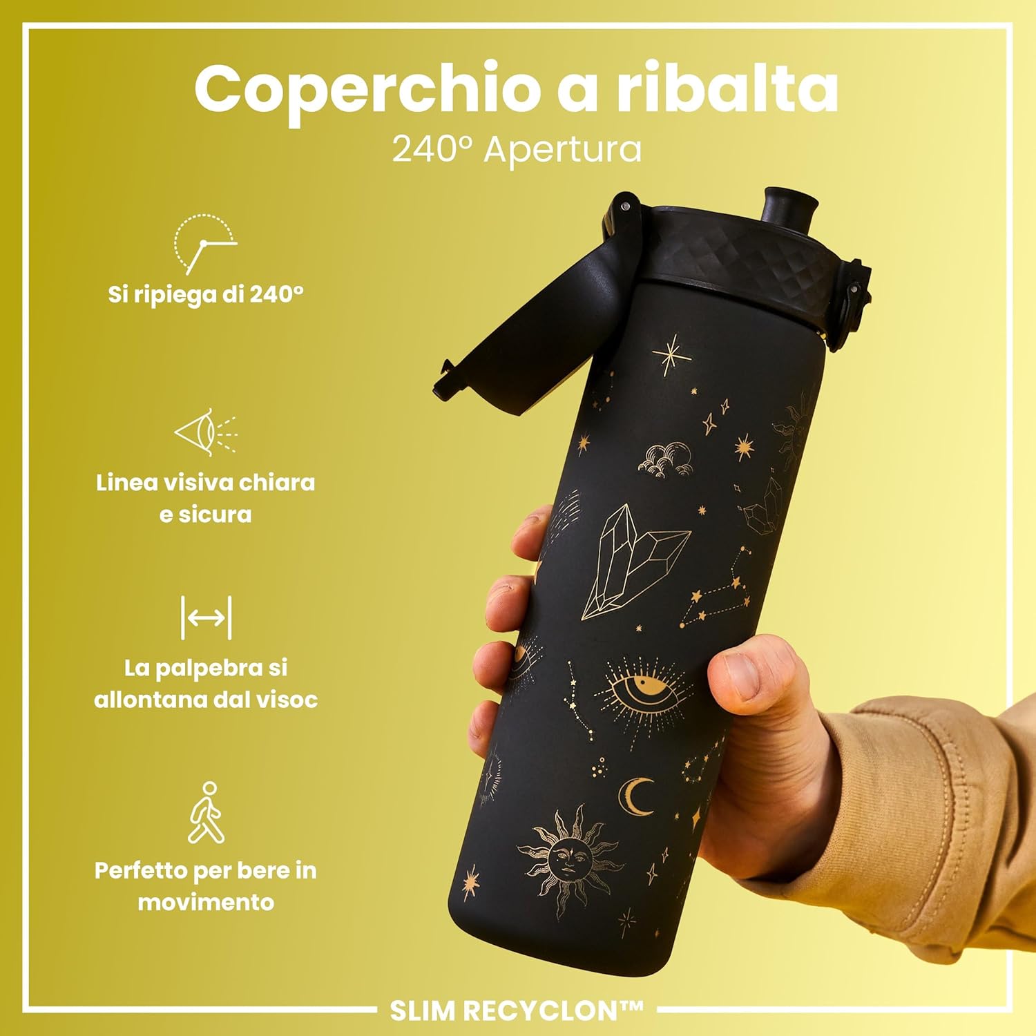 Ion8 Borraccia a Prova di Perdite 500ml - Universo Celeste - immagine 4