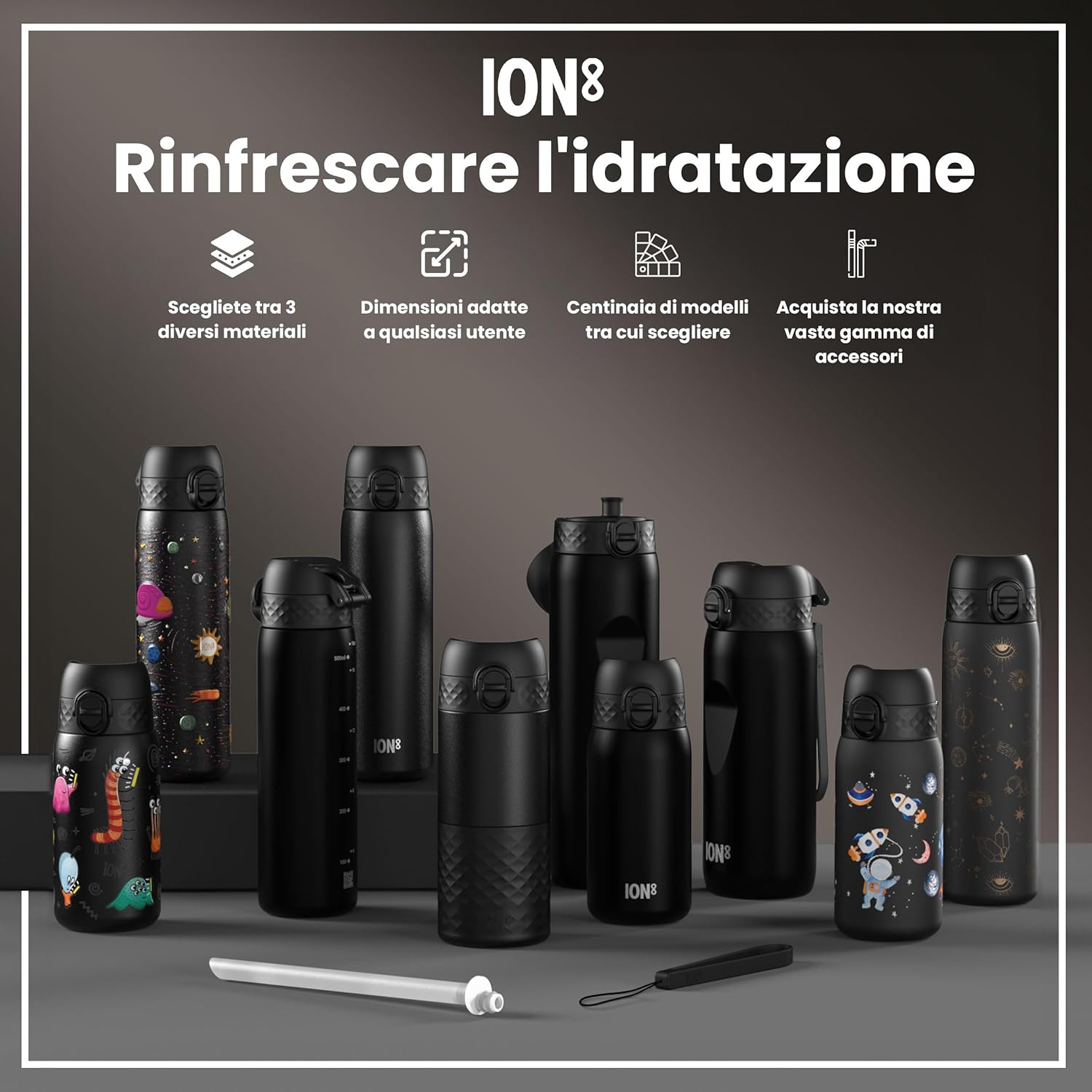 Ion8 Borraccia a Prova di Perdite 500ml - Universo Celeste - immagine 7