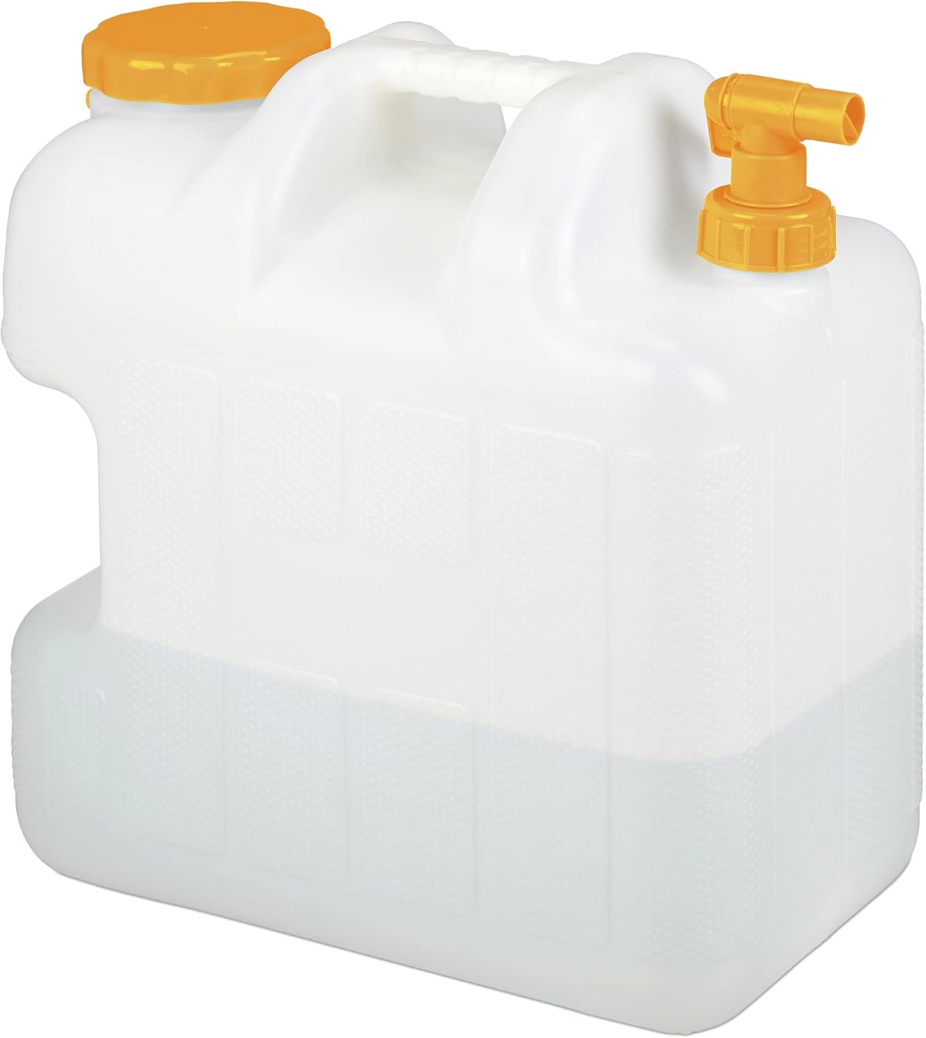 Relaxdays Tanica con Rubinetto 25 Litri, Bianco Arancione - immagine 1