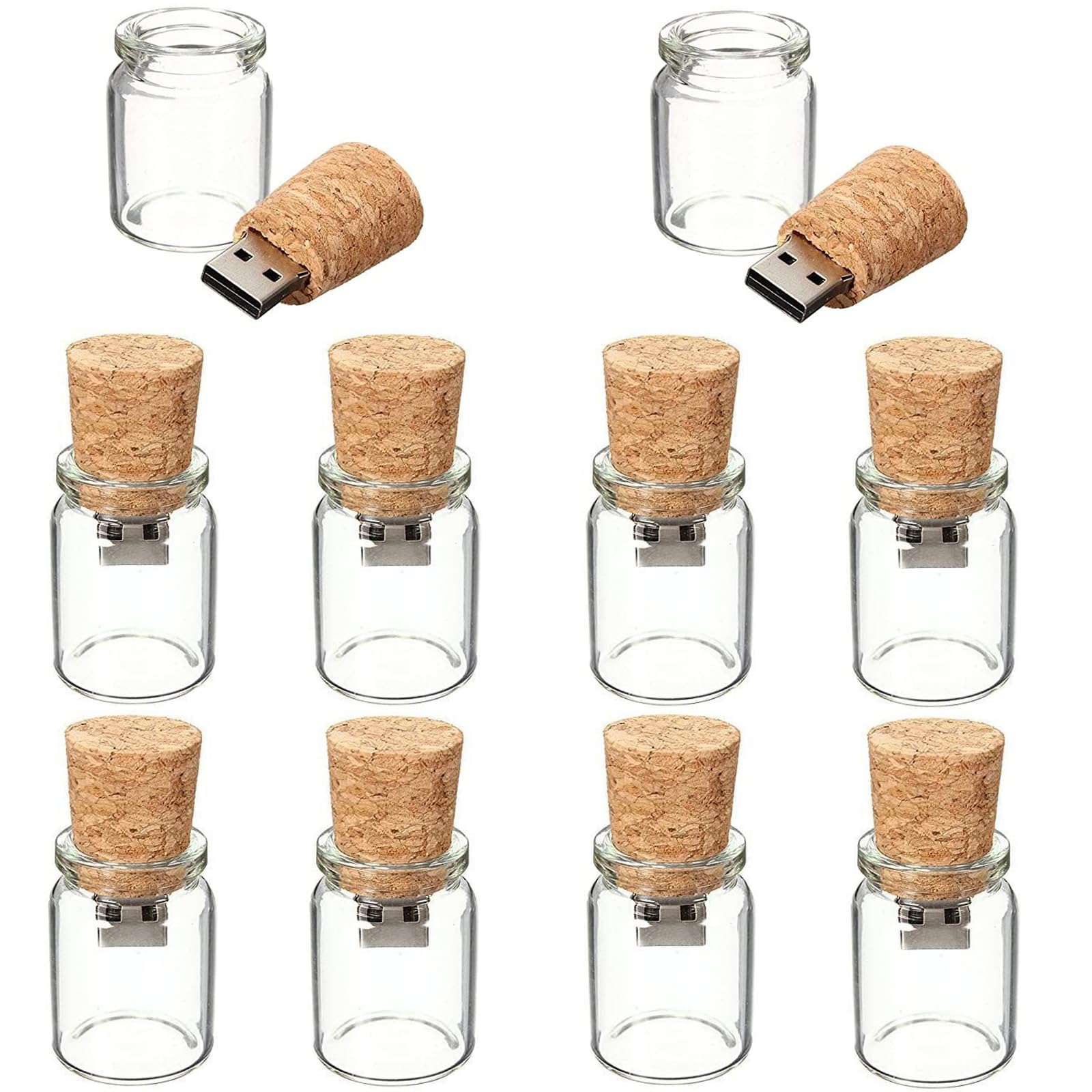 Fenglangrong 10 Pezzi Chiavette USB 16 GB Drift Bottle