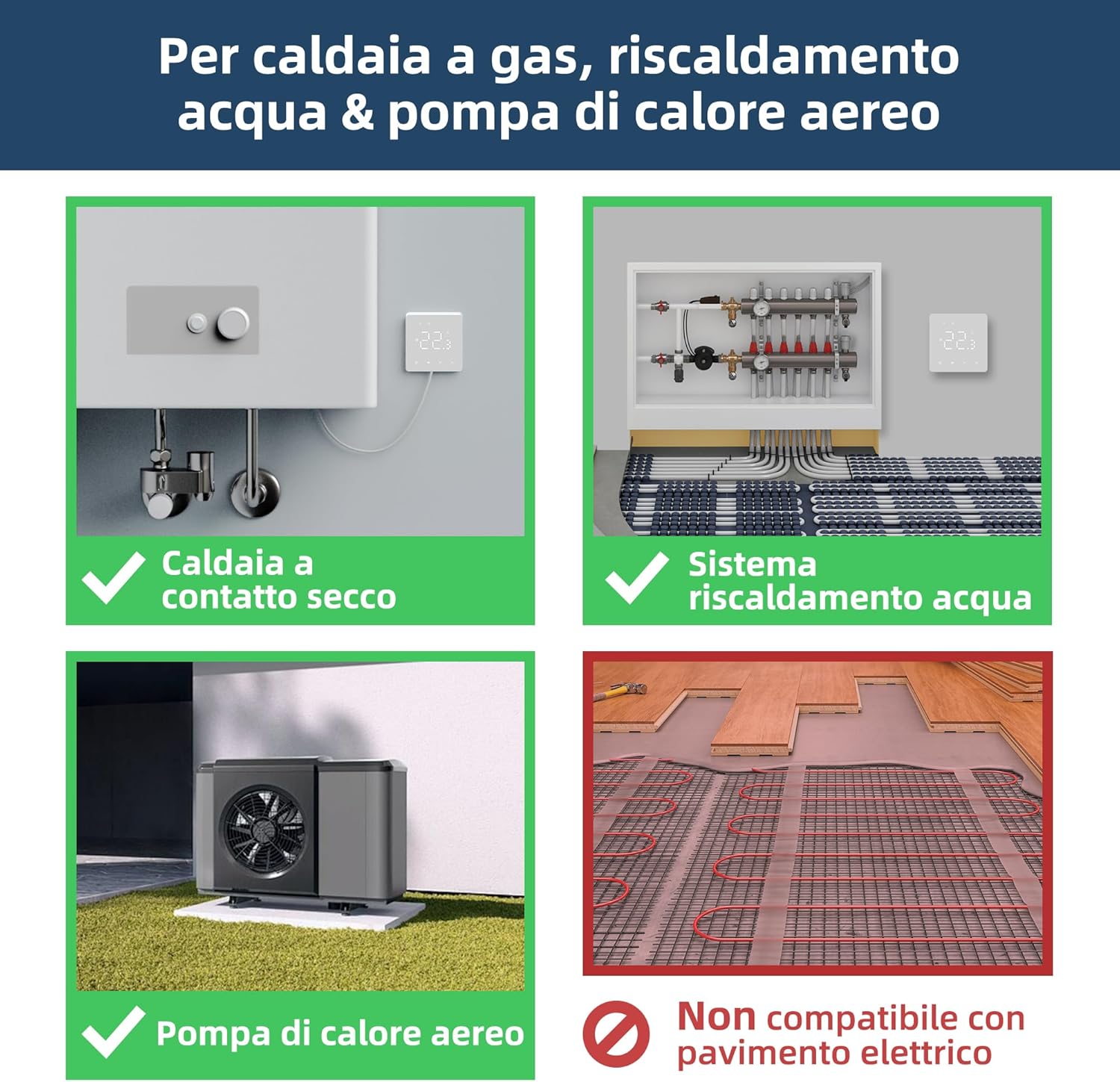 Termostato WiFi Caldaia a Gas Programmabile - immagine 2