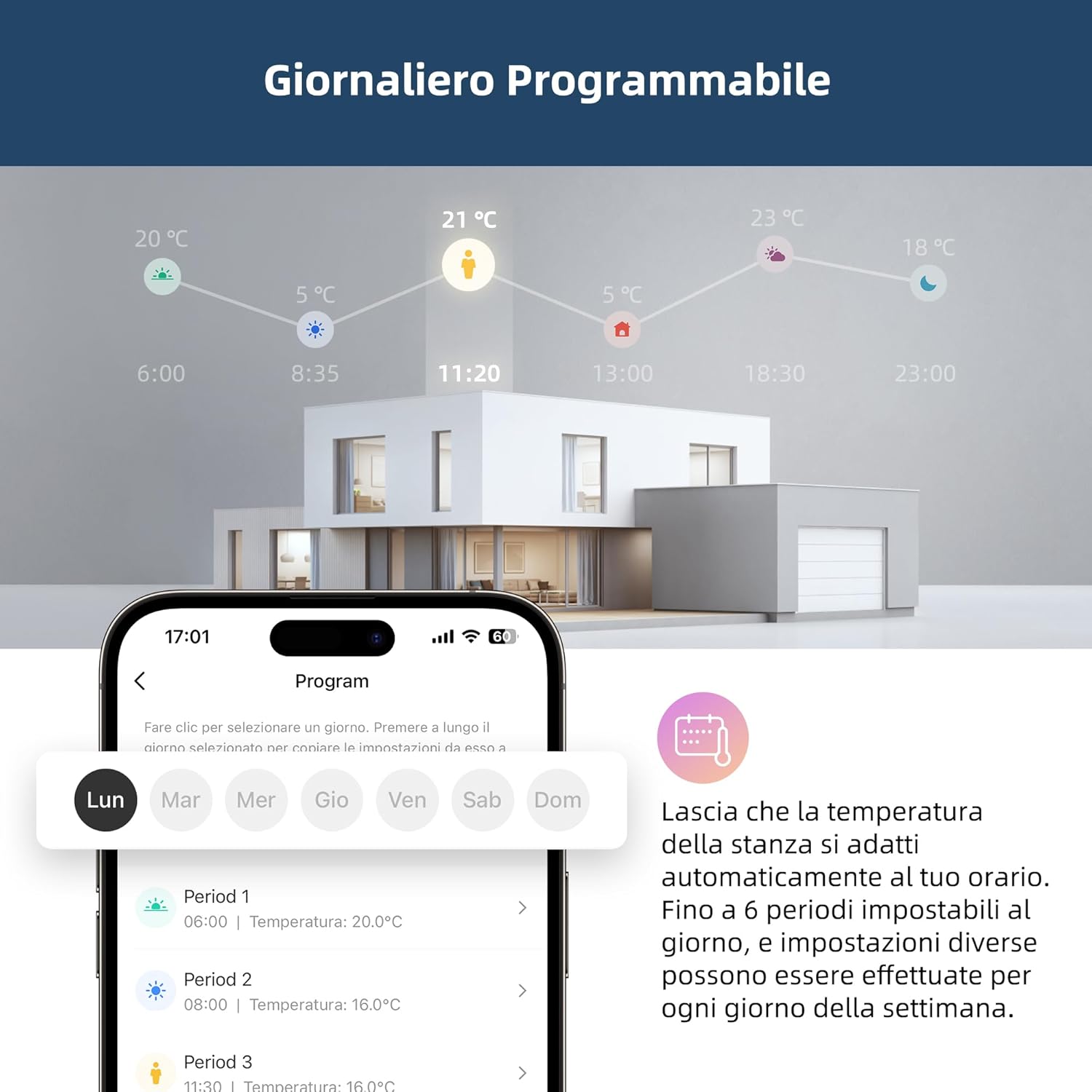 Termostato WiFi Caldaia a Gas Programmabile - immagine 7