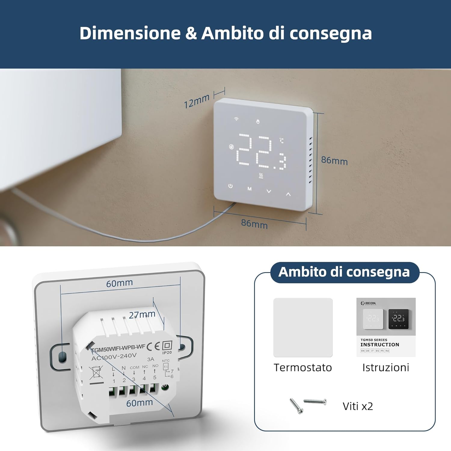 Termostato WiFi Caldaia a Gas Programmabile - immagine 8