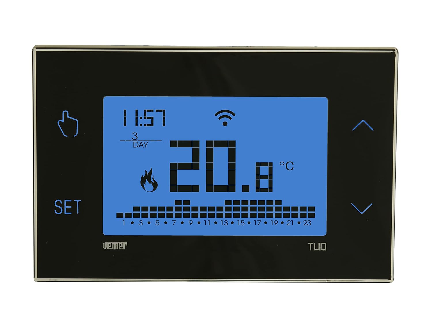 Vemer VE788700 TUO WIFI BATTERIA - Termostato Smart Nero - immagine 2