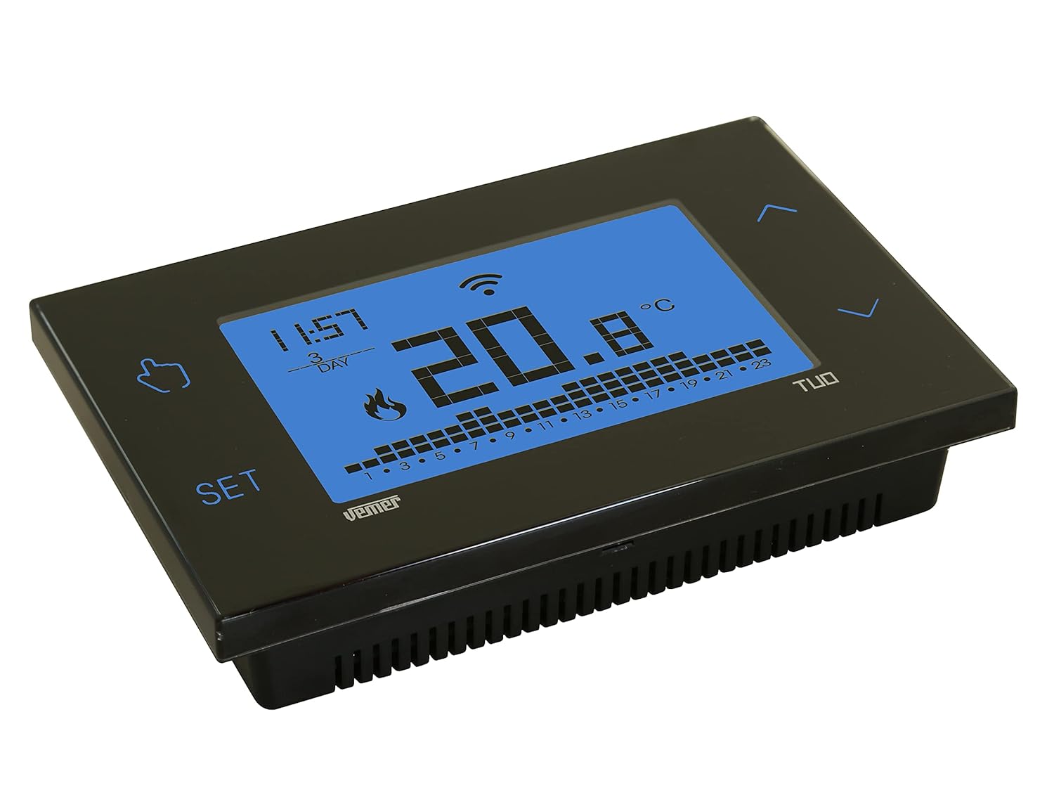 Vemer VE788700 TUO WIFI BATTERIA - Termostato Smart Nero - immagine 3