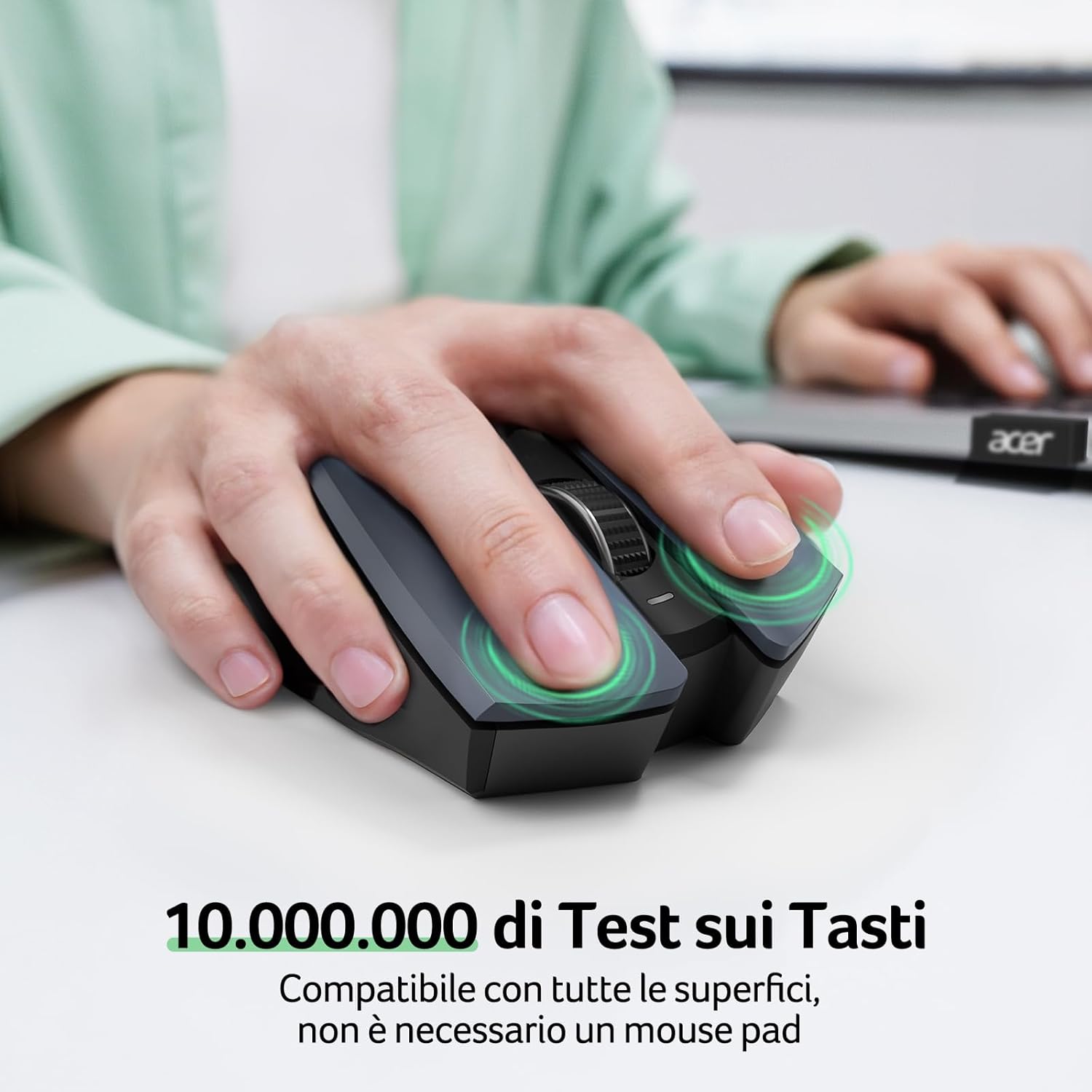 Acer Mouse Wireless Ergonomico 2.4 GHz - immagine 6