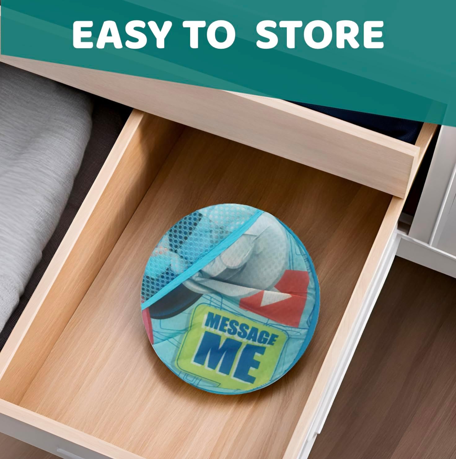 Superdiver Cesto Pieghevole Disney Mickey Mouse 36x36x58 cm - immagine 4