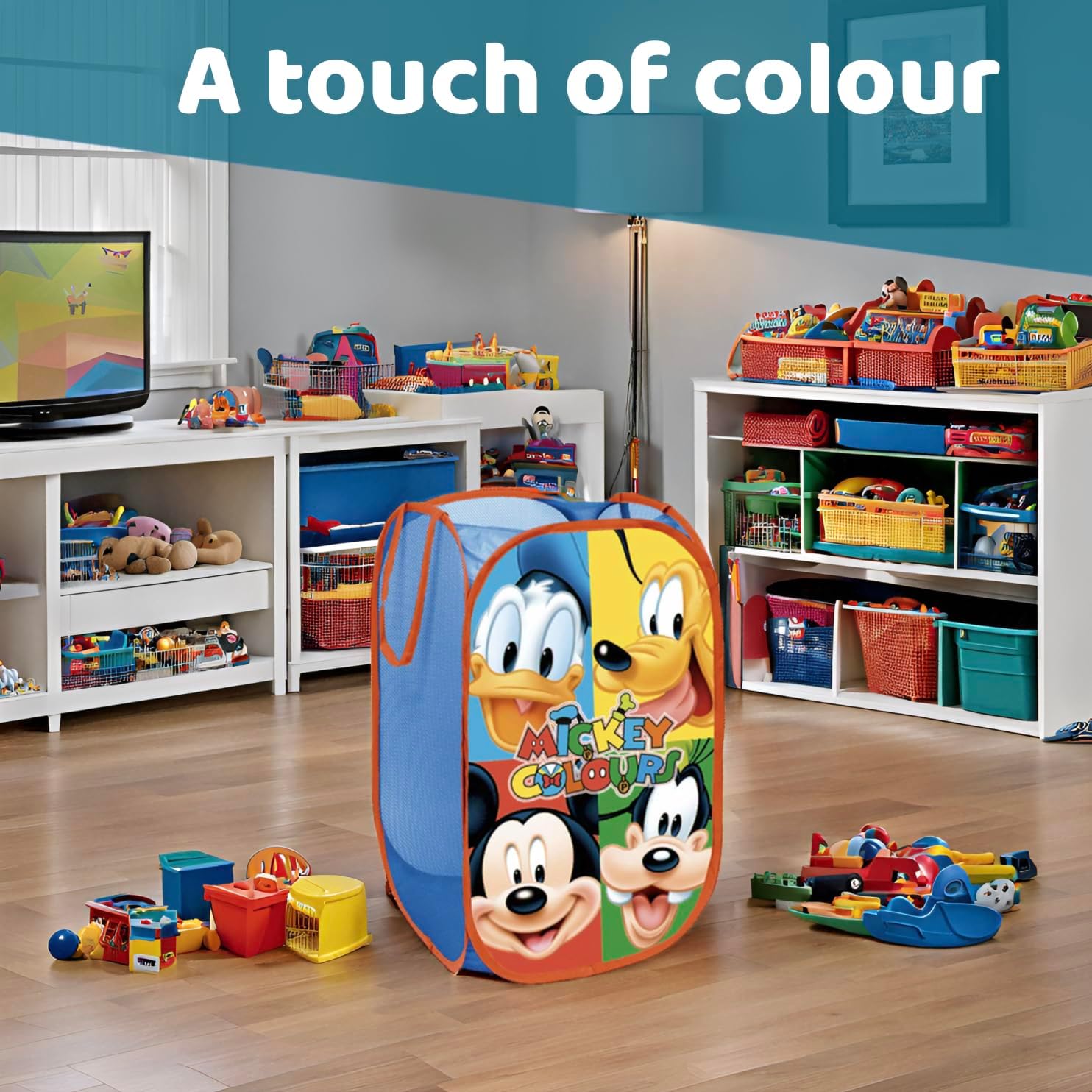 Superdiver Cesto Pieghevole Disney Mickey Mouse 36x36x58 cm - immagine 8