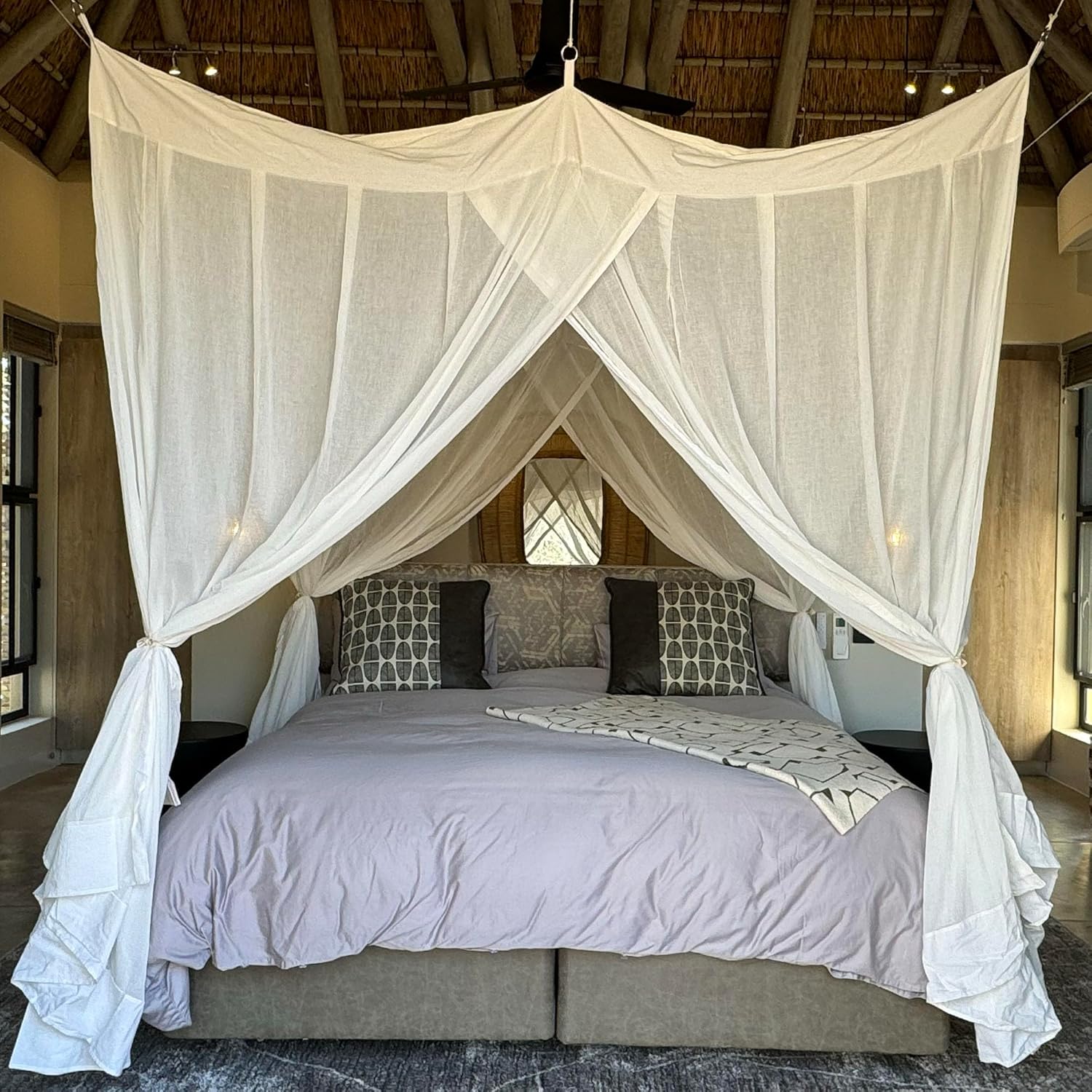 Tenda da Letto Zanzariera 100% Cotone Organico - immagine 4