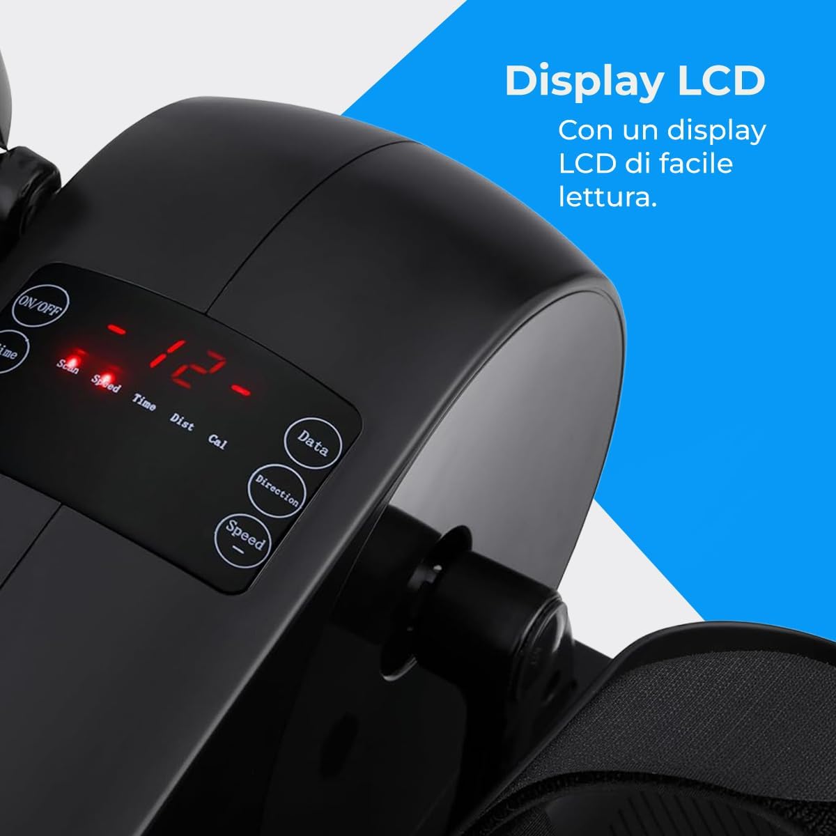 Nk Mini Ellittica Elettrica con Telecomando, Nera - immagine 6