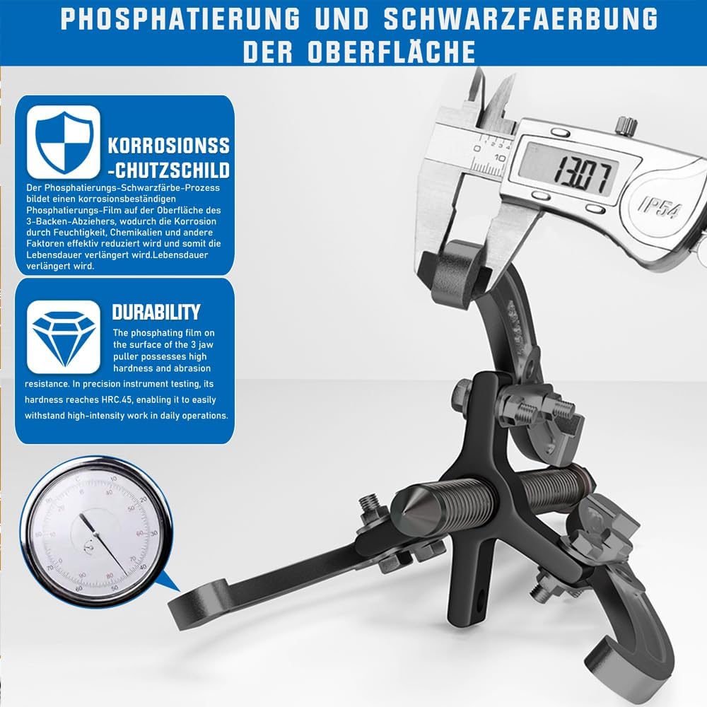 Estrattore Cuscinetto 3 Bracci 75/100/150/200mm, 4 pezzi - immagine 4