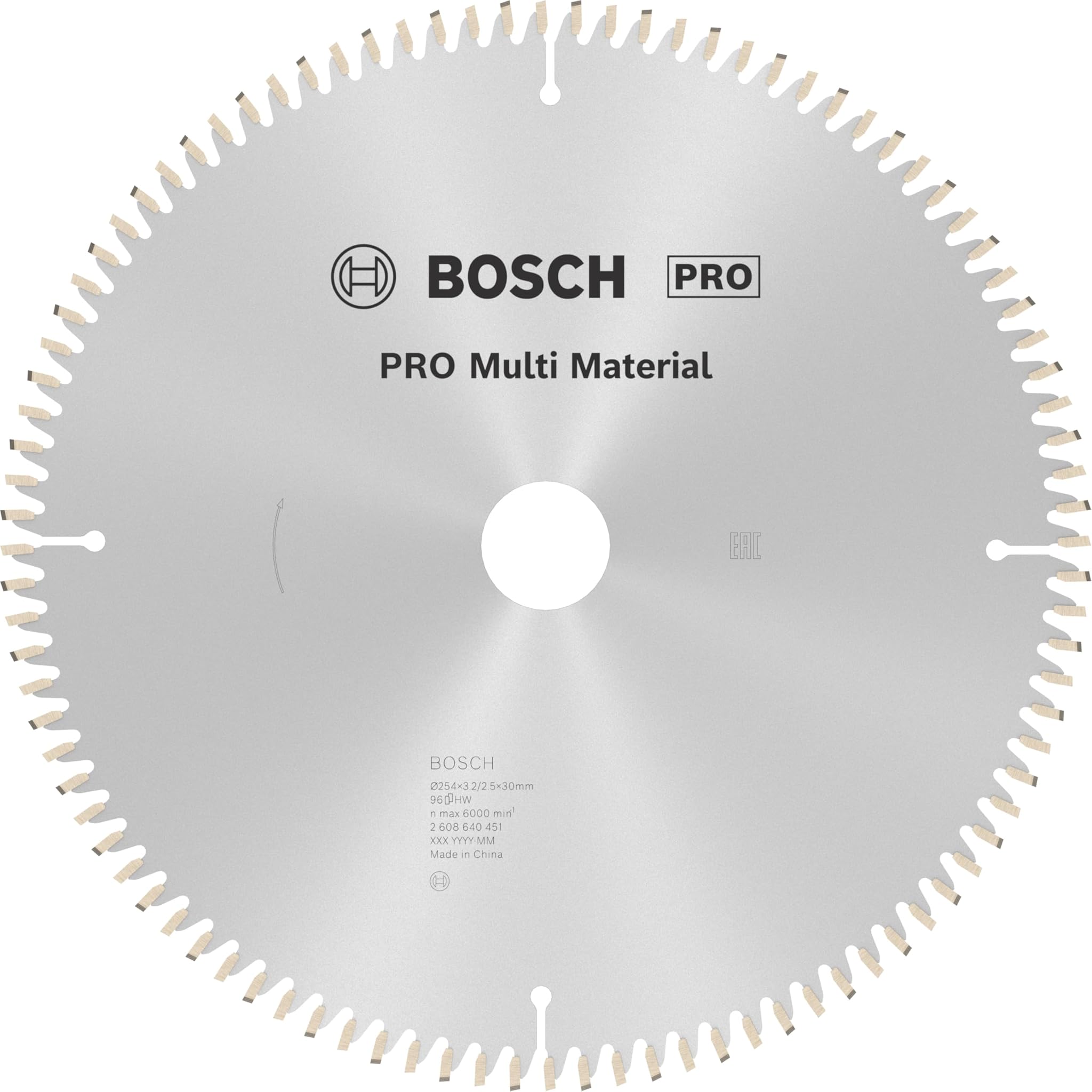 Bosch Professional Lama per Sega Circolare Multi Material 254mm