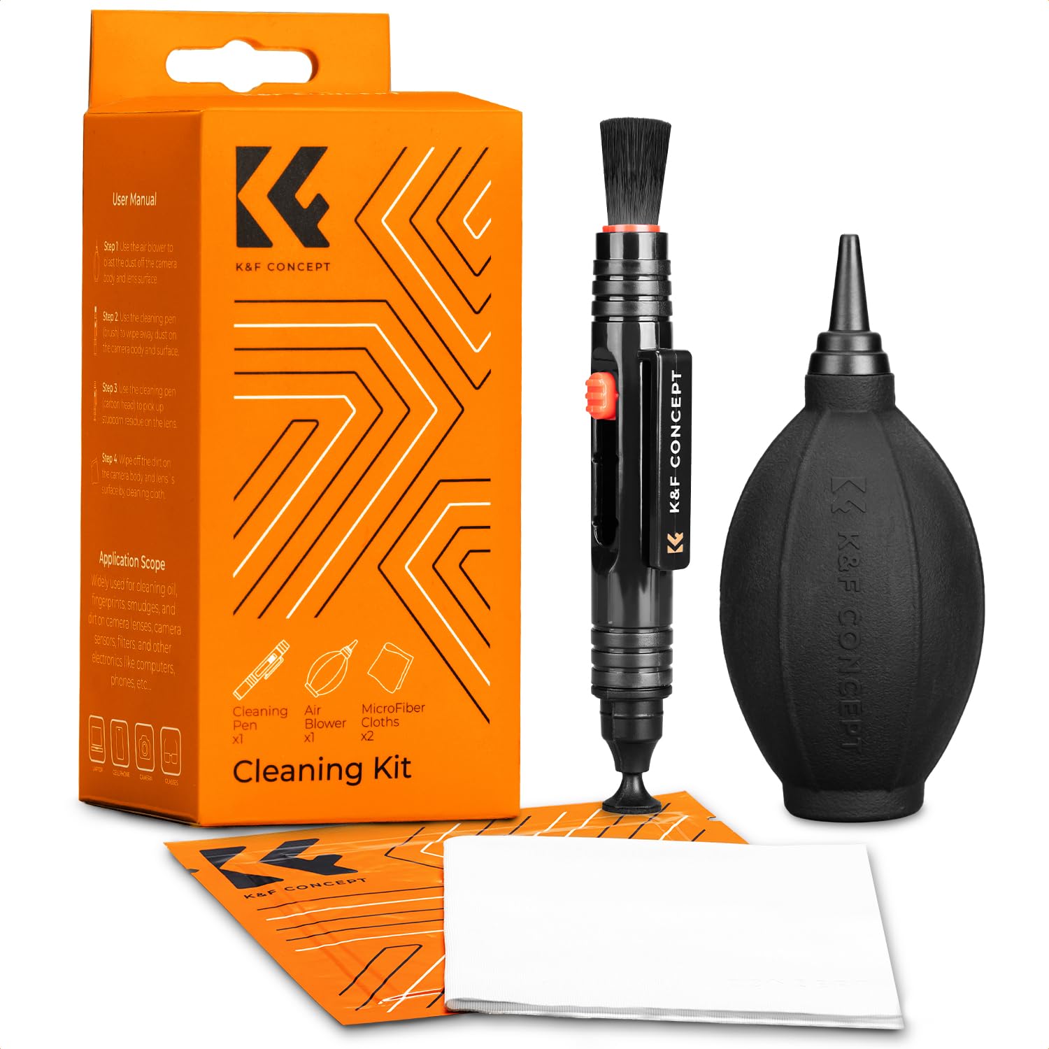 K&f Concept Kit Pulizia per Obiettivo e Fotocamera