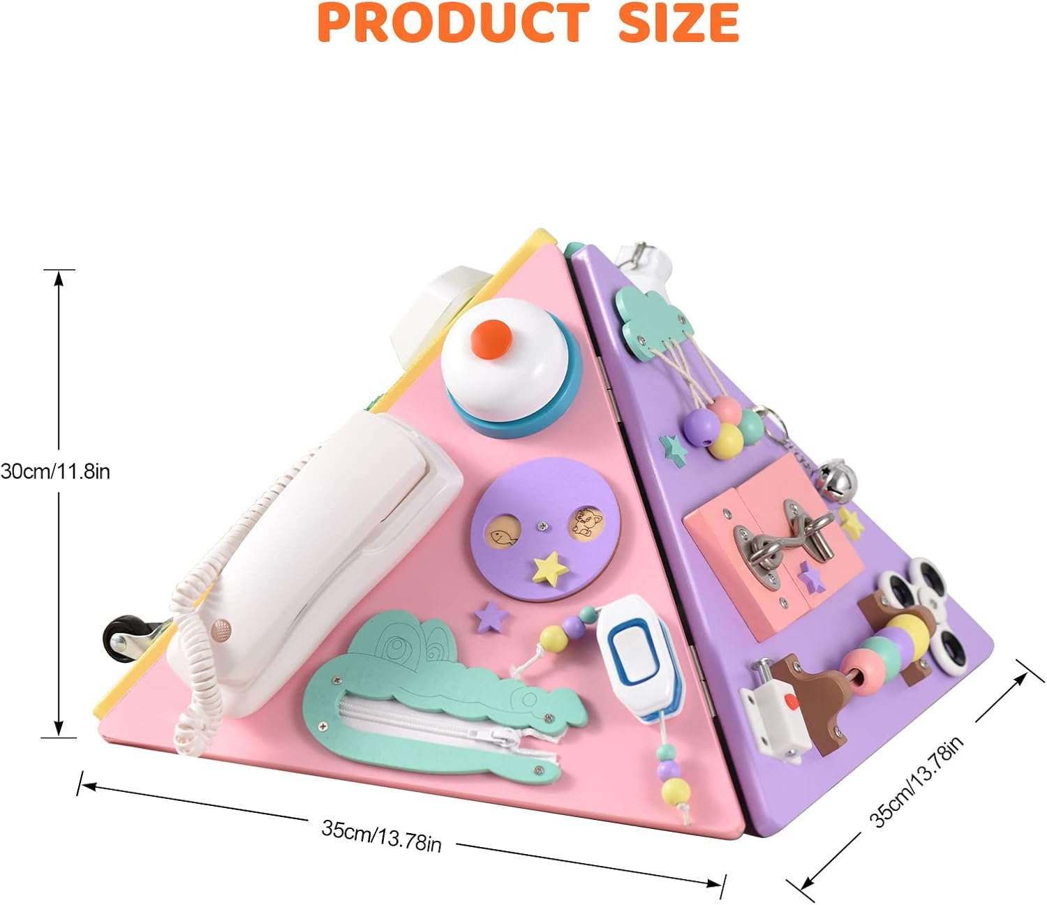 Ovshnrr Busy Board Montessori in Legno - immagine 6