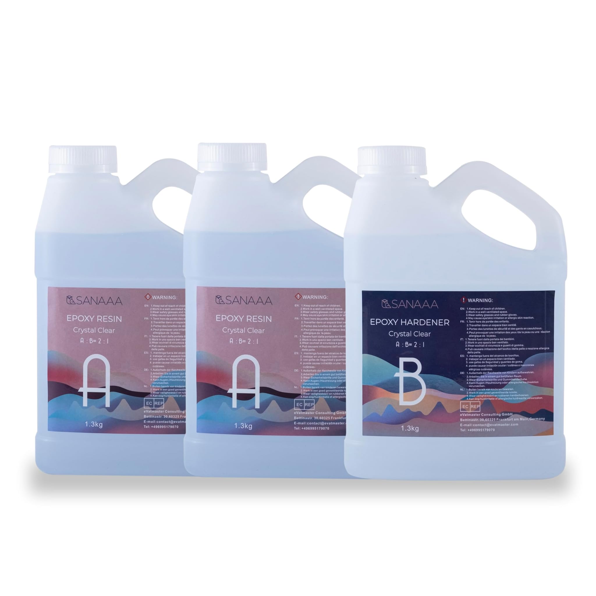 Sanaaa Resina Epossidica Trasparente per Legno 3.9kg