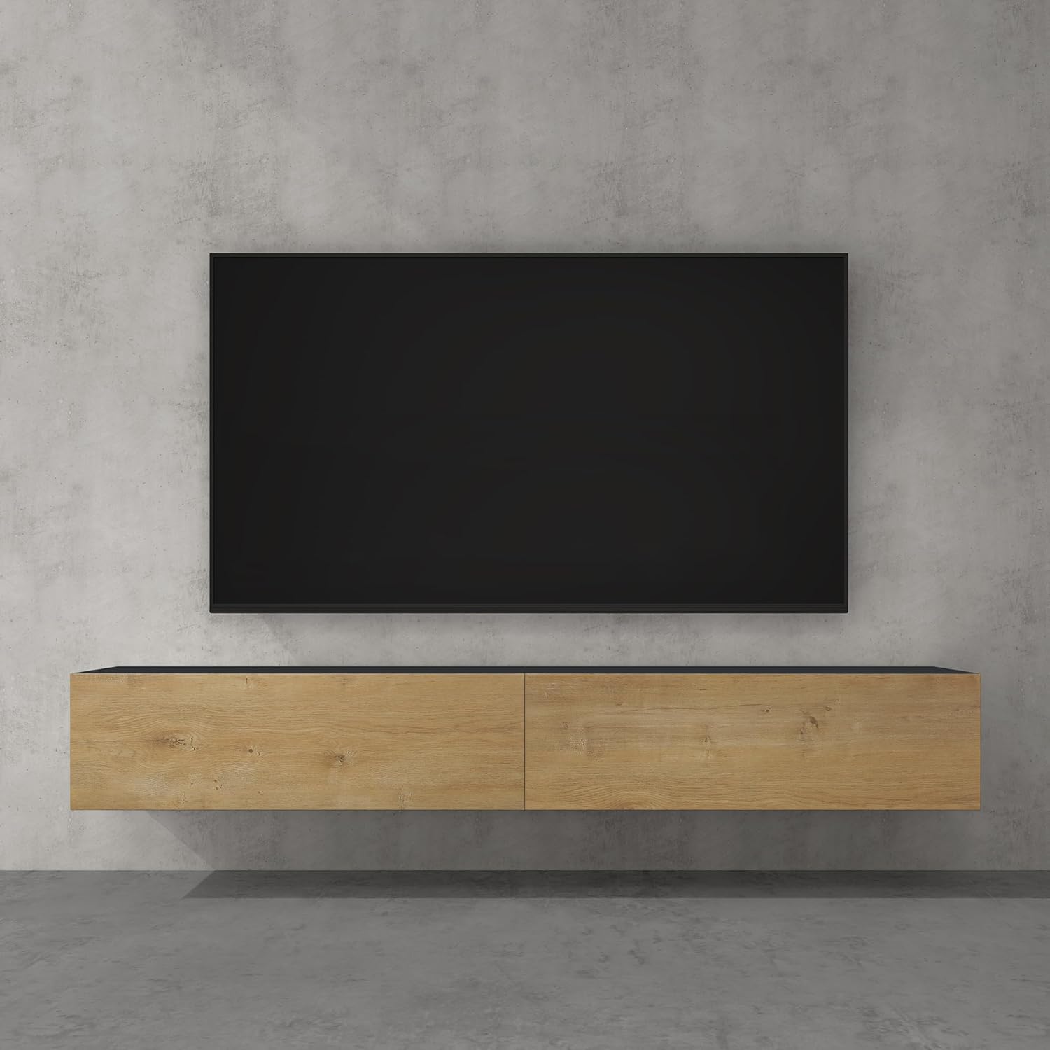 Doporro Mobile Porta TV Sospeso 200 cm Bicolore - immagine 1