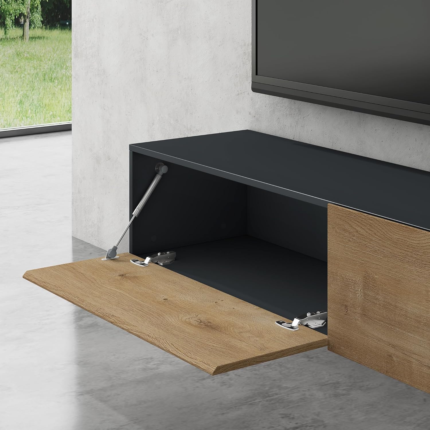 Doporro Mobile Porta TV Sospeso 200 cm Bicolore - immagine 6