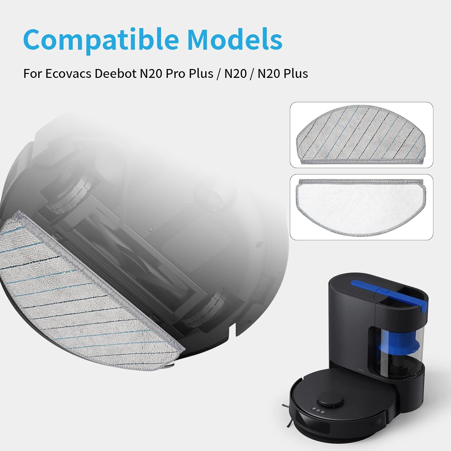 Accessori Panni in Microfibra per Ecovacs Deebot (6 Pezzi) - immagine 2