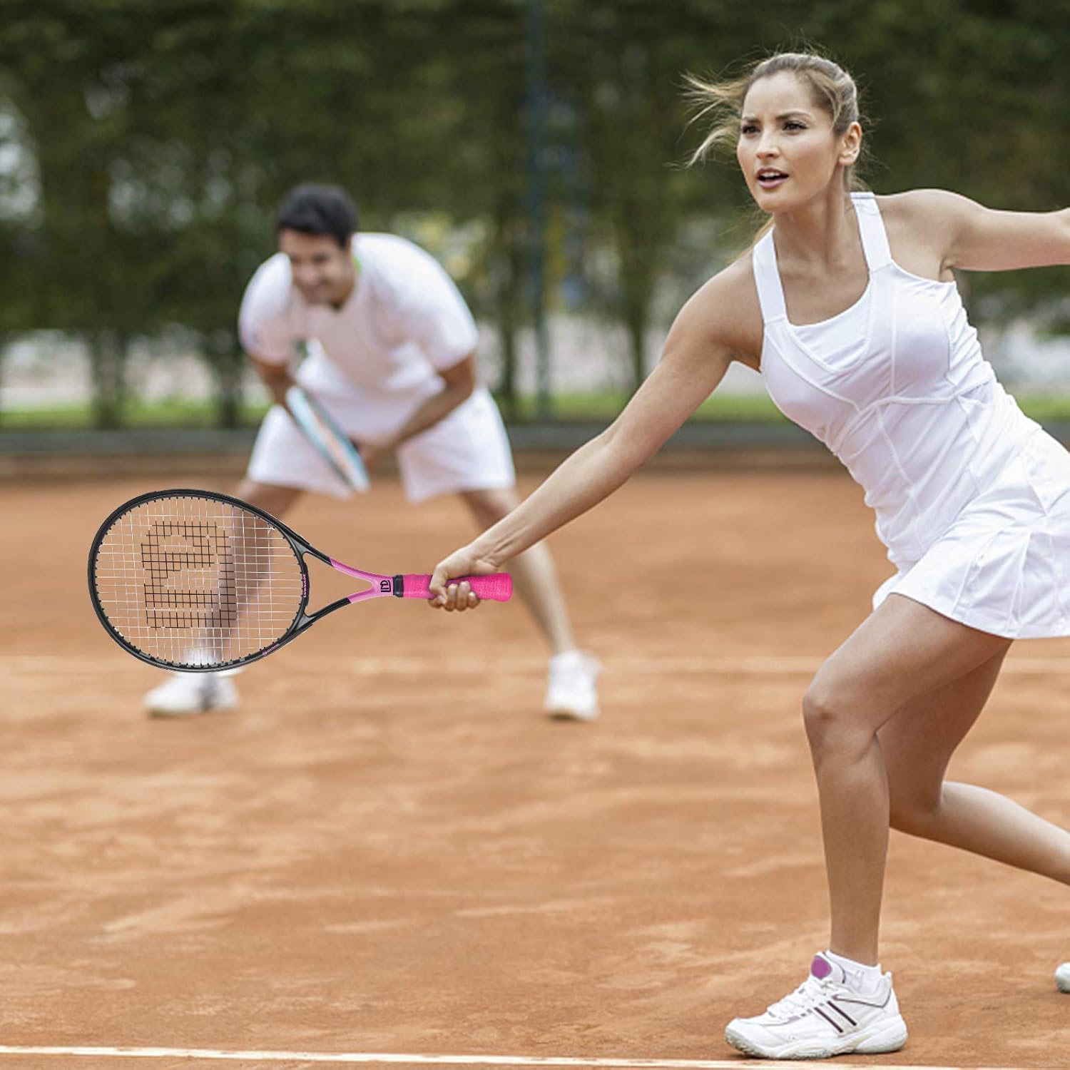 Lunnade Adult Tennis Rackets - Racchetta da Tennis 27 Pollici - immagine 6