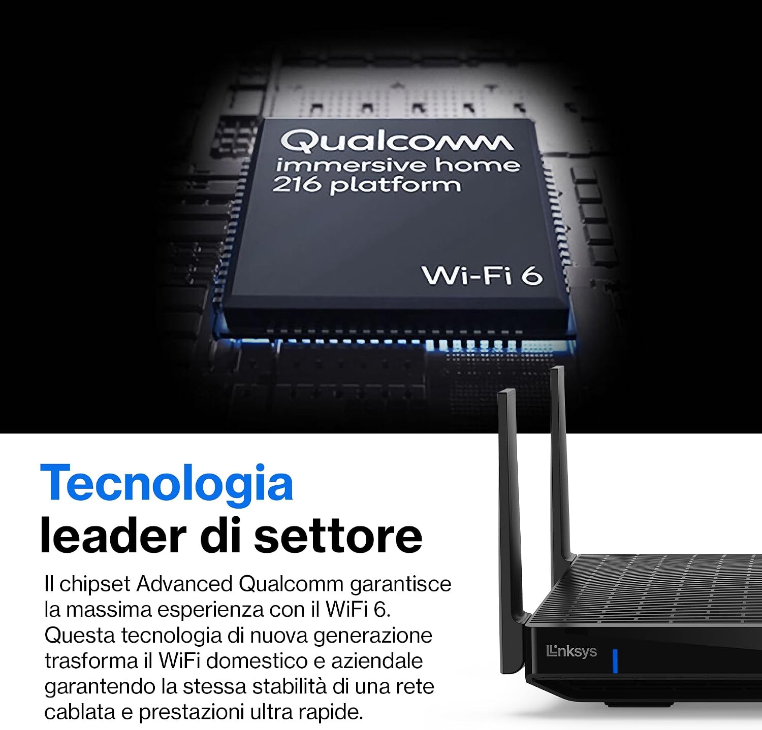Linksys Router WiFi Mesh Tri-Band Hydra Pro 6E | Velz