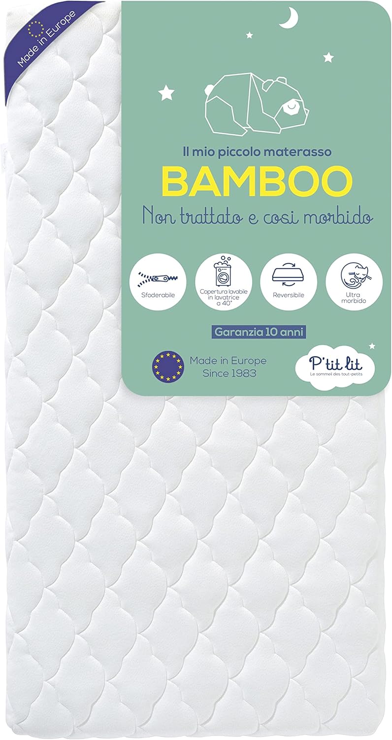 P'tit Lit - Materasso Bambino in Bambù 70x140 cm - immagine 3