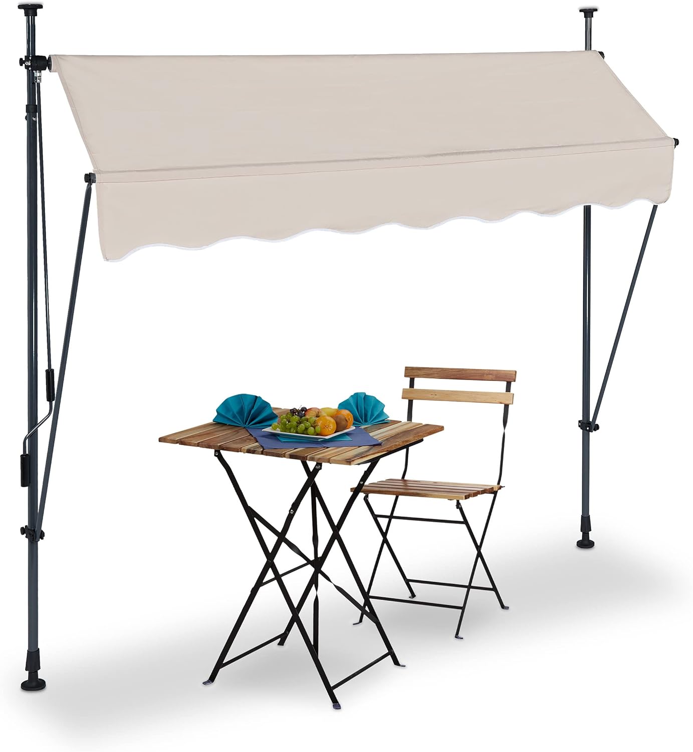 Relaxdays Tenda da Sole per Balcone 200x120 cm